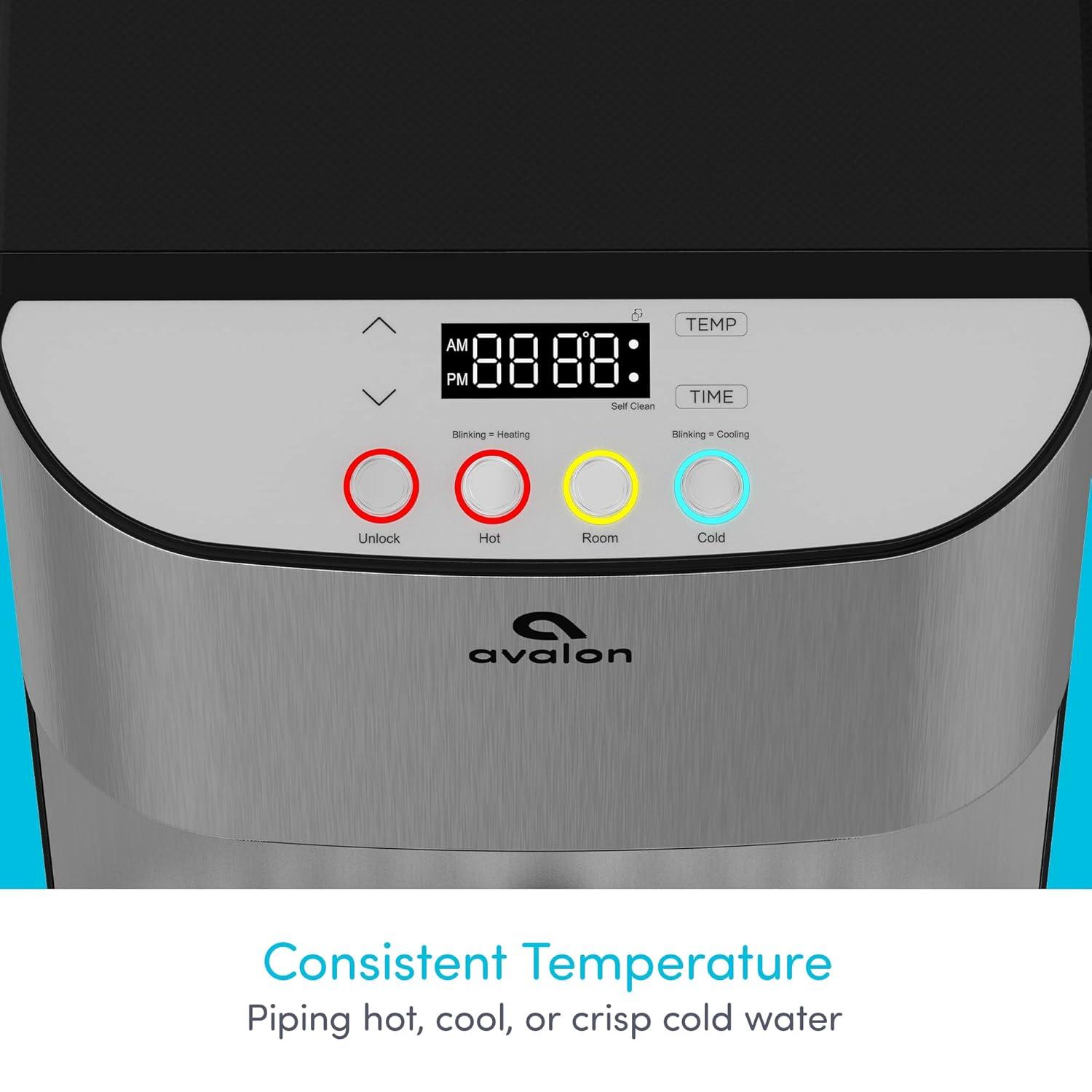 Avalon Avalon Stainless Steel Free Standing Bottom Loading Electric Water Dispenser