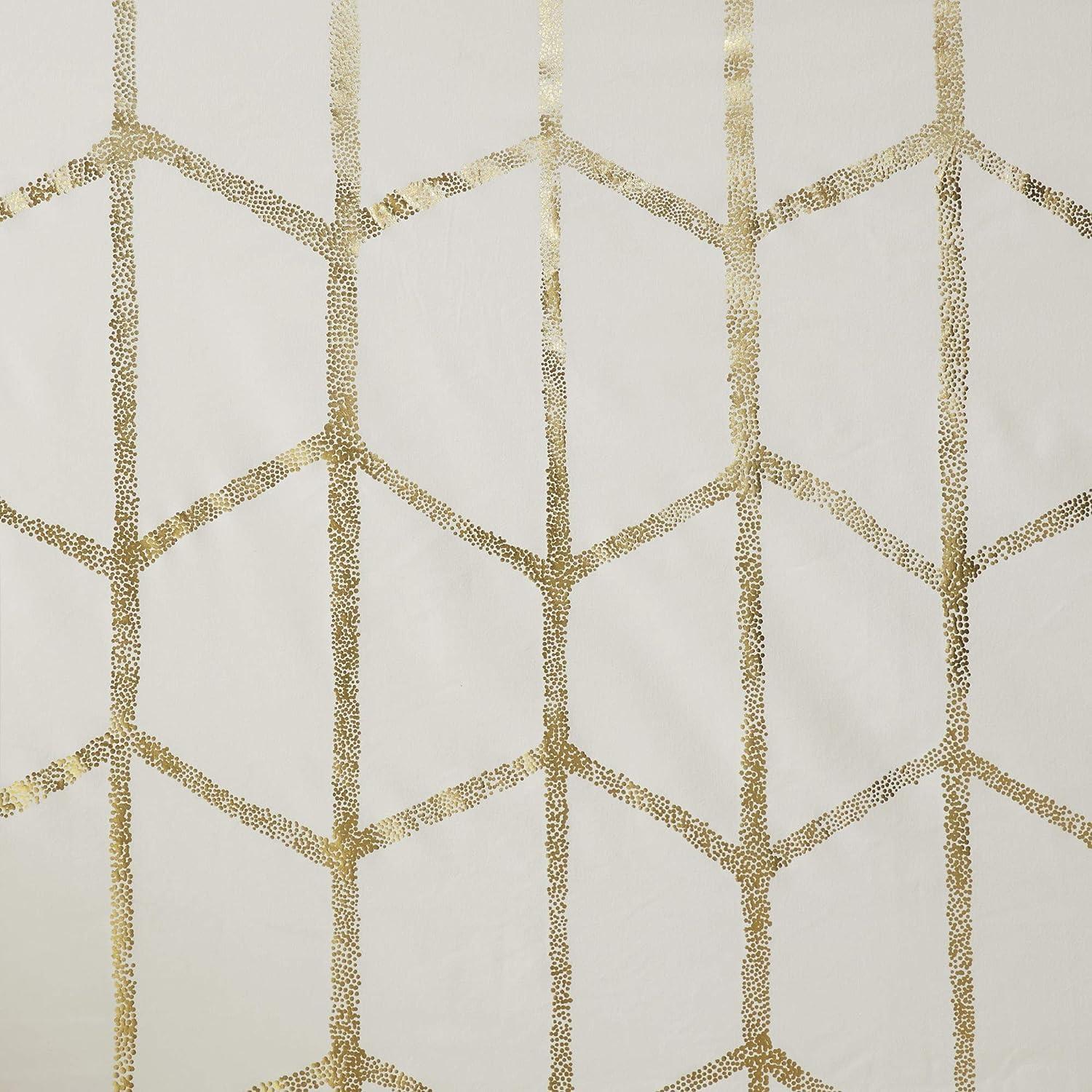 Intelligent Design Raina Geometric Total Blackout Grommet Single Curtain Panel
