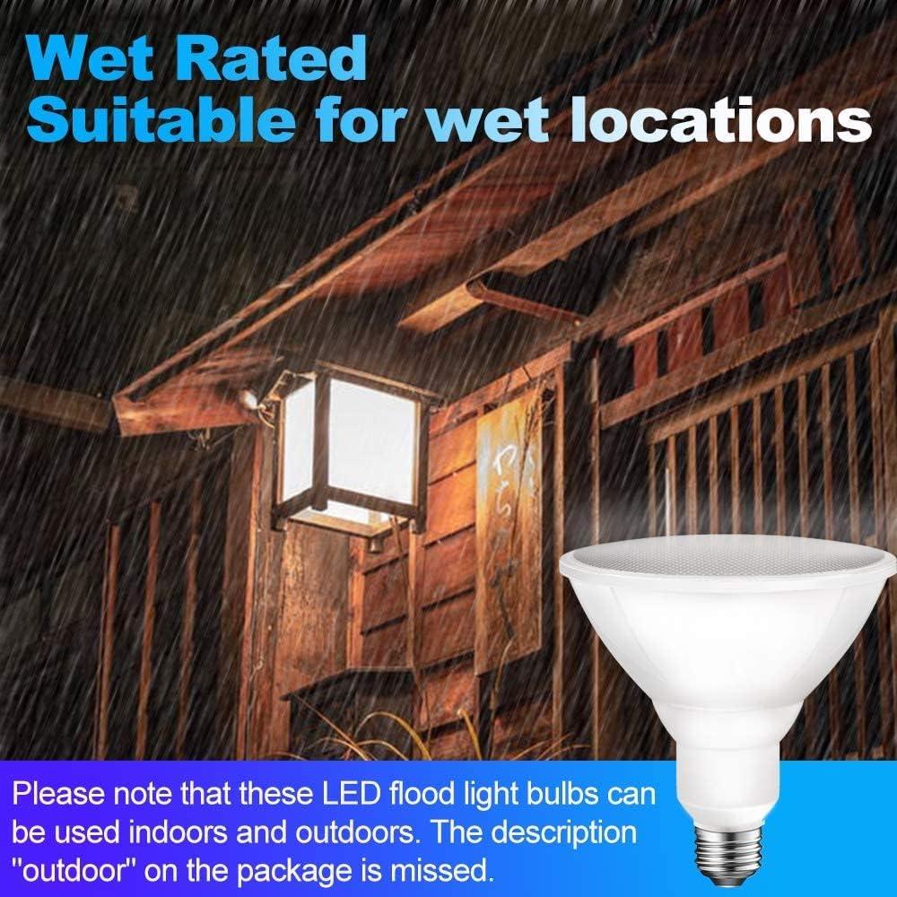 Energetic LED Flood PAR38 Light Bulb, 5000K Daylight, 90W Equivalent, Efficient 11W, Wet Rated, 900 Lumens, Medium Base, Non-Dimmable, 2 Pack