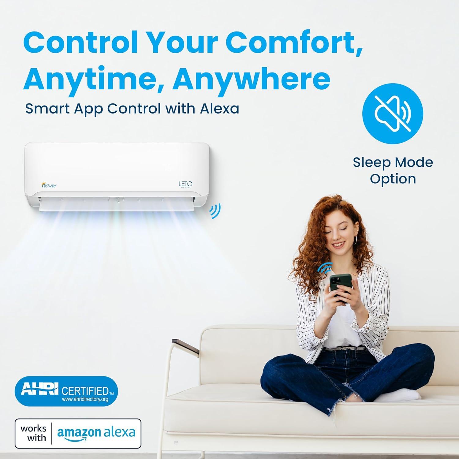 Senville 30000 Btu Mini Split Air Conditioner - Heat Pump - Senl/30cd