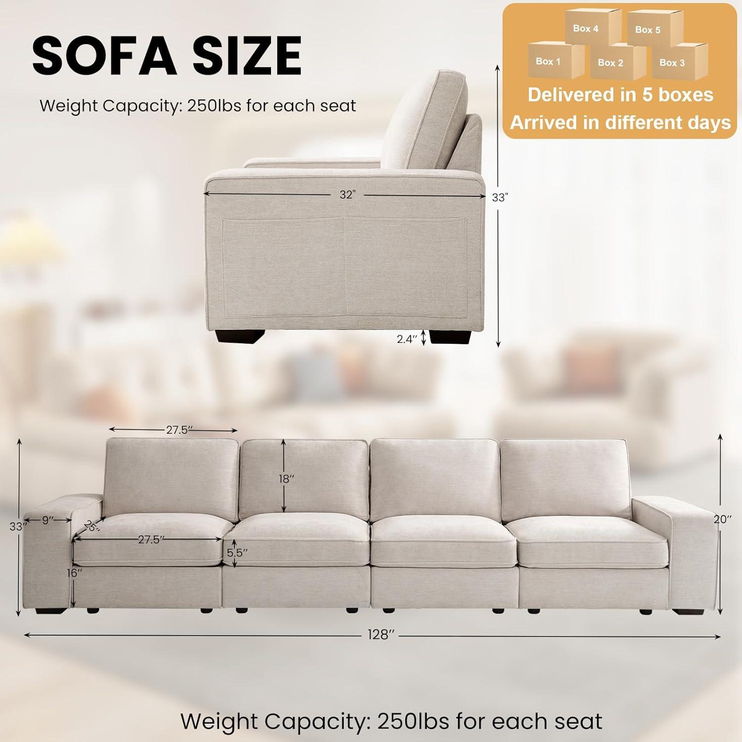 Latitude Run® Upholstered Sofa with Removable Covers & Seat Storage