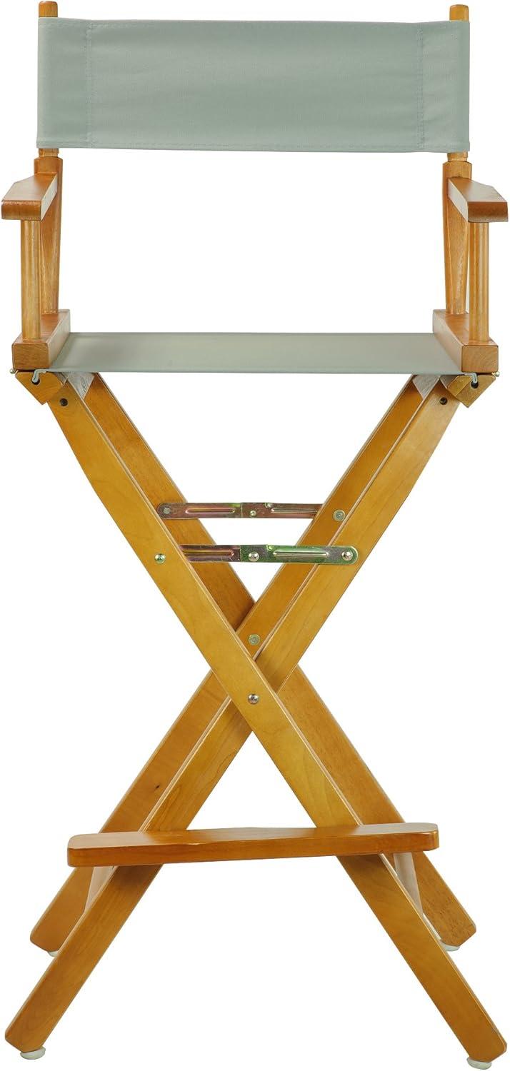"30" Director's Chair Honey Oak Frame-Gray Canvas"