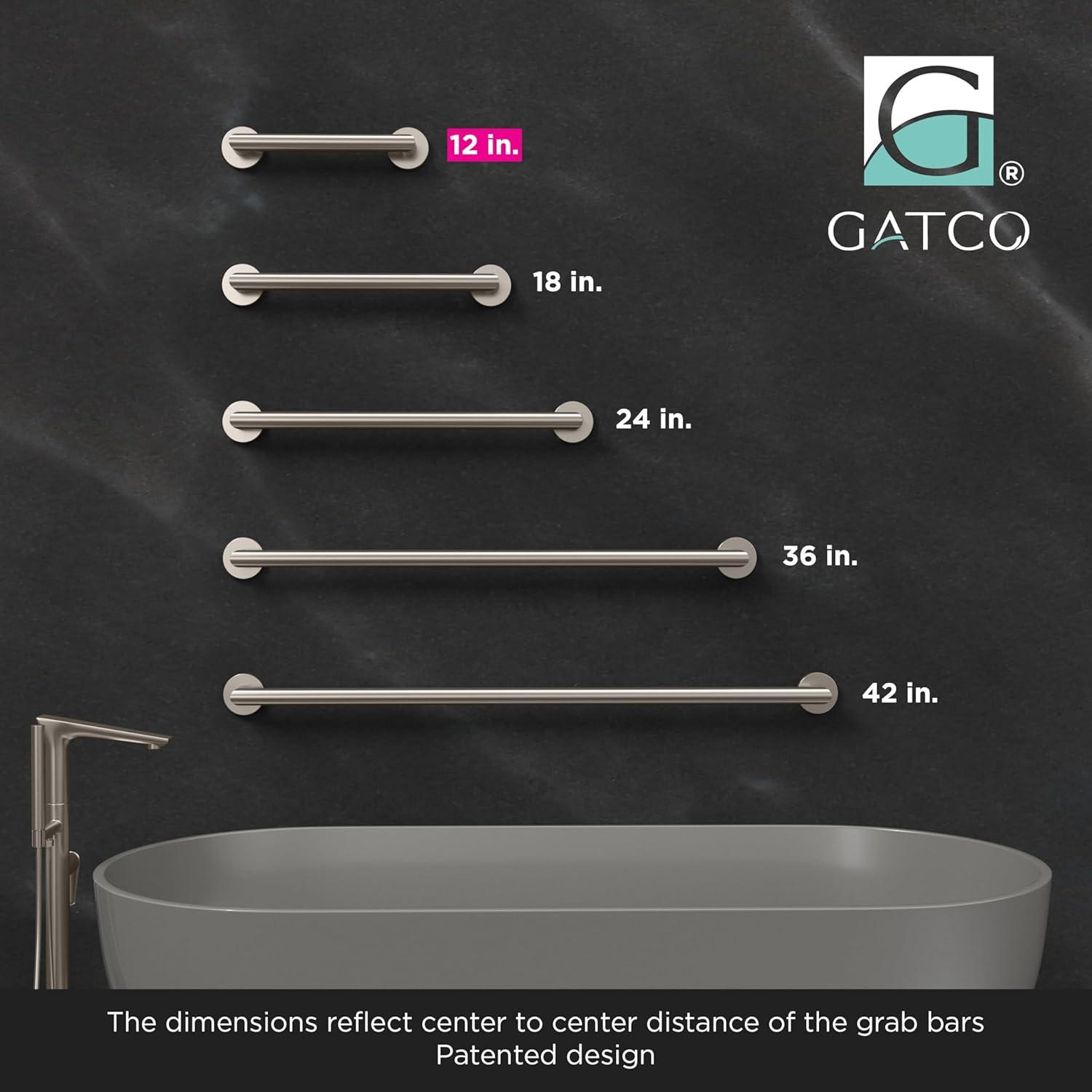 Glam Stainless Steel ADA Compliant Grab Bar | Bathroom Safety Grab Bar