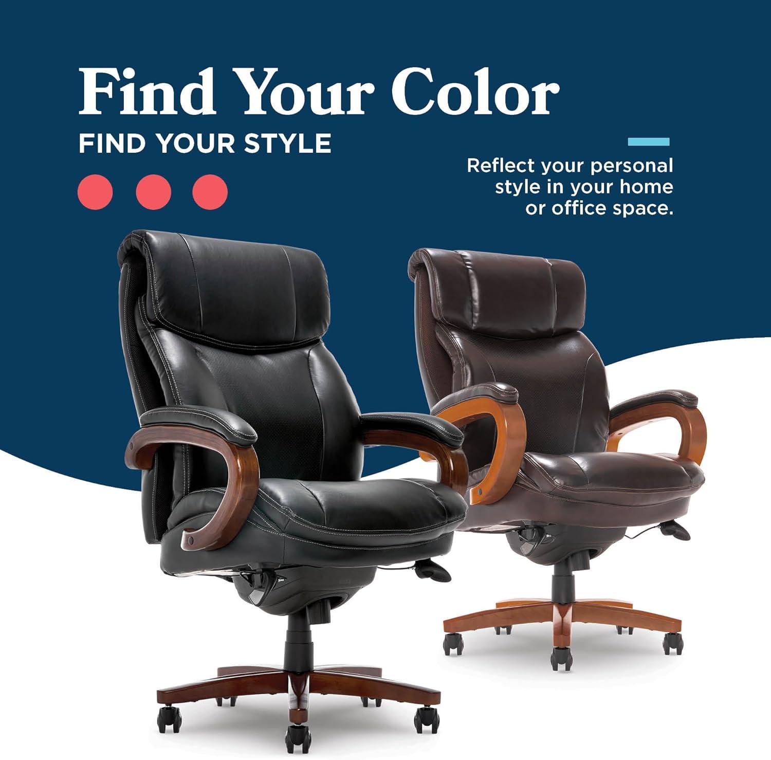 La-Z-Boy Trafford Big and Tall Executive Ergonomic Office Chair with AIR Lumbar Technology