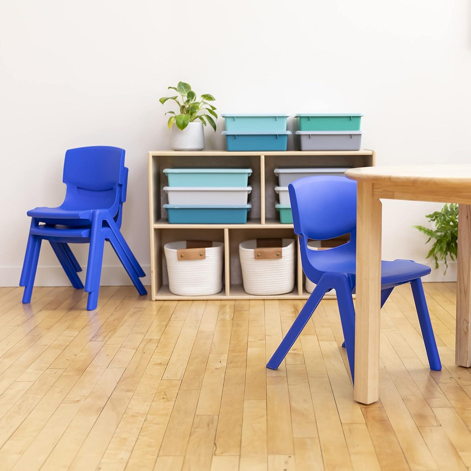 ECR4Kids Plastic School Stack Chair, Classroom Furniture