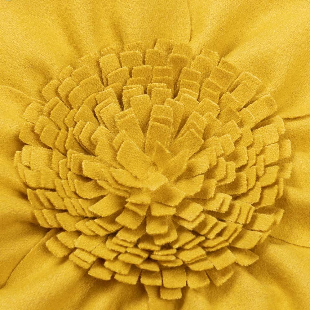 JWH 3D Floral Throw Pillow Floral Throw Pillow
