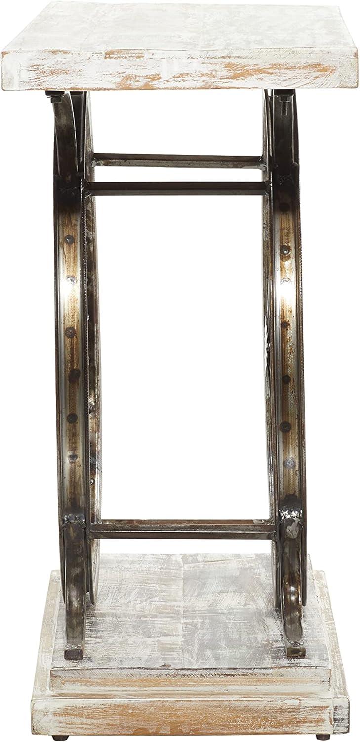 Rustic Console Table Brown - Olivia & May: Sturdy Iron Frame, No Assembly Required, Indoor Use