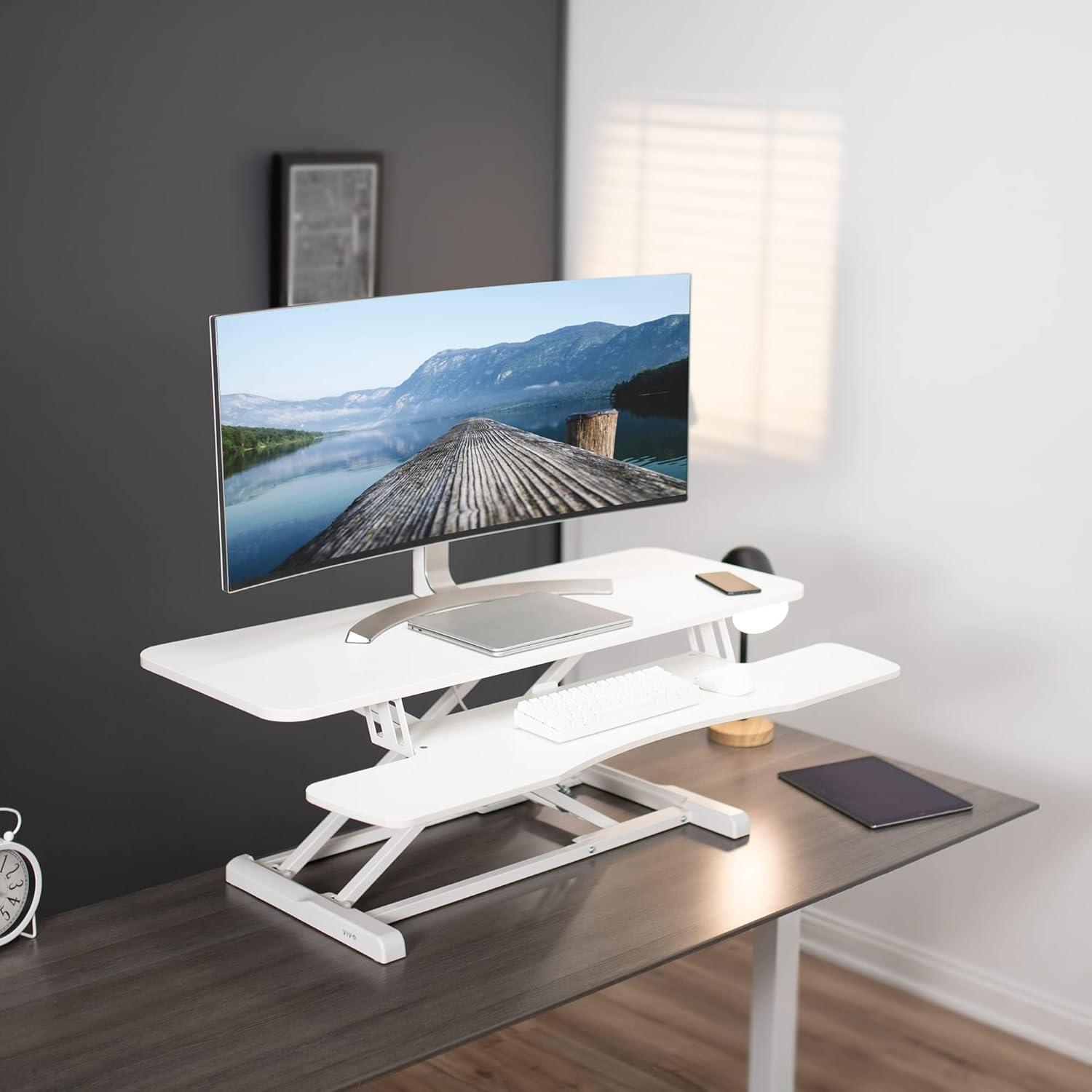 VIVO Height Adjustable Standing Desk Converter (DESK-V000K Series)