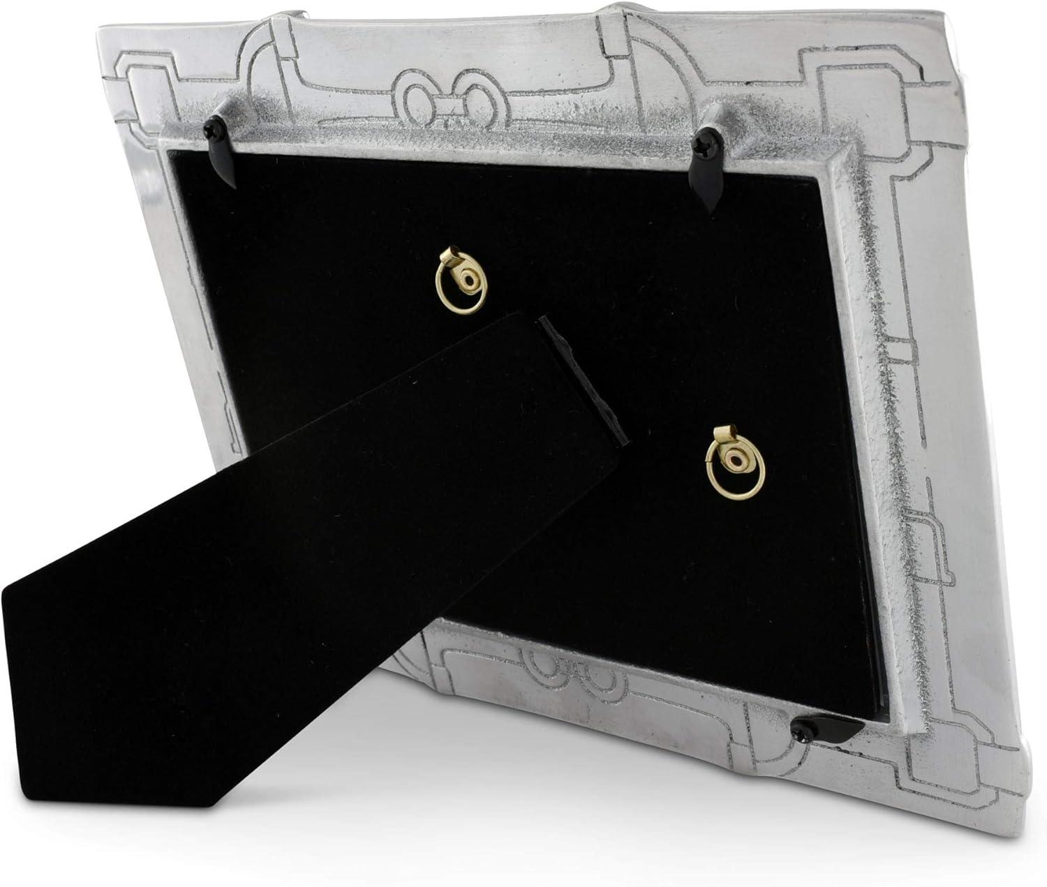 Arthur Court Designs Equestrian Silver Metal Embossed Picture Frame