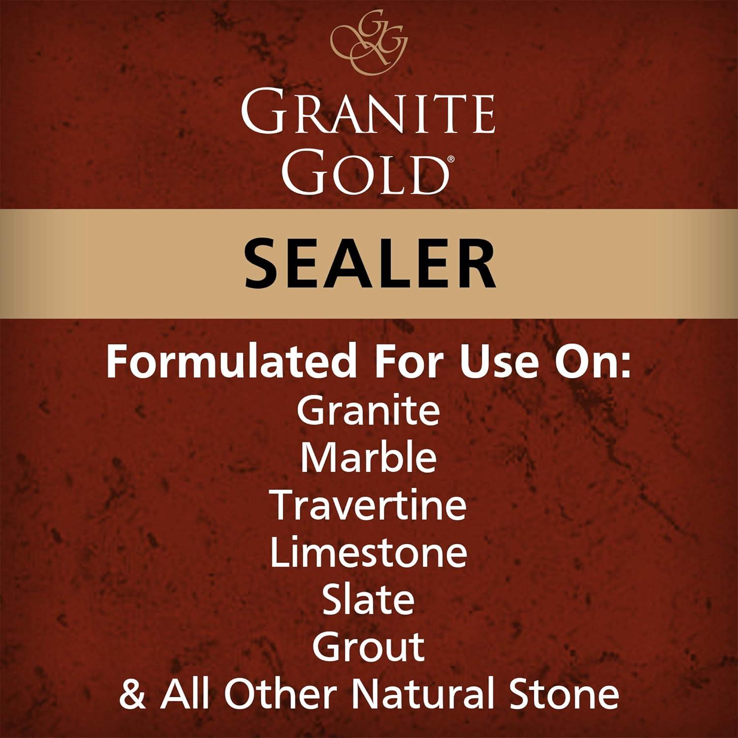 Granite Gold Sealer, Countertop Sealer for Granite, Marble and More, 24 fl oz