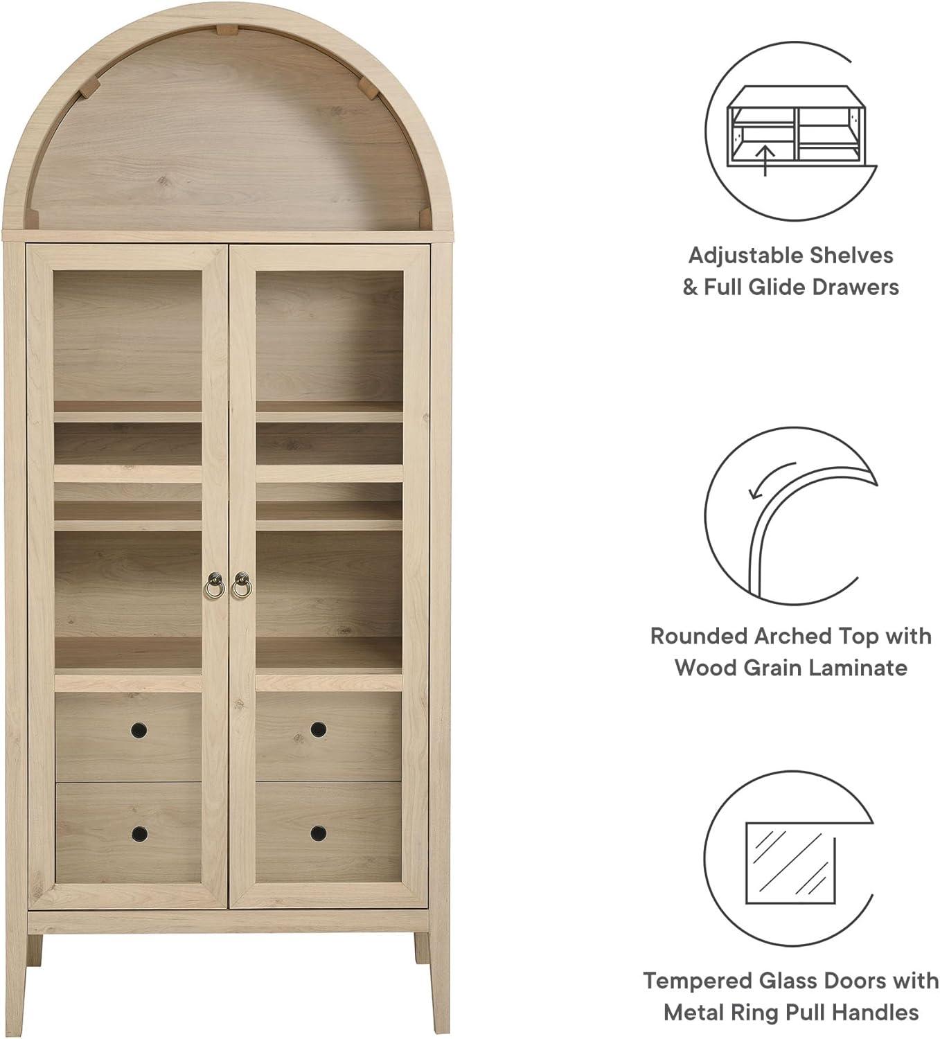 Modway Nolan Tall Arched Storage Display Cabinet