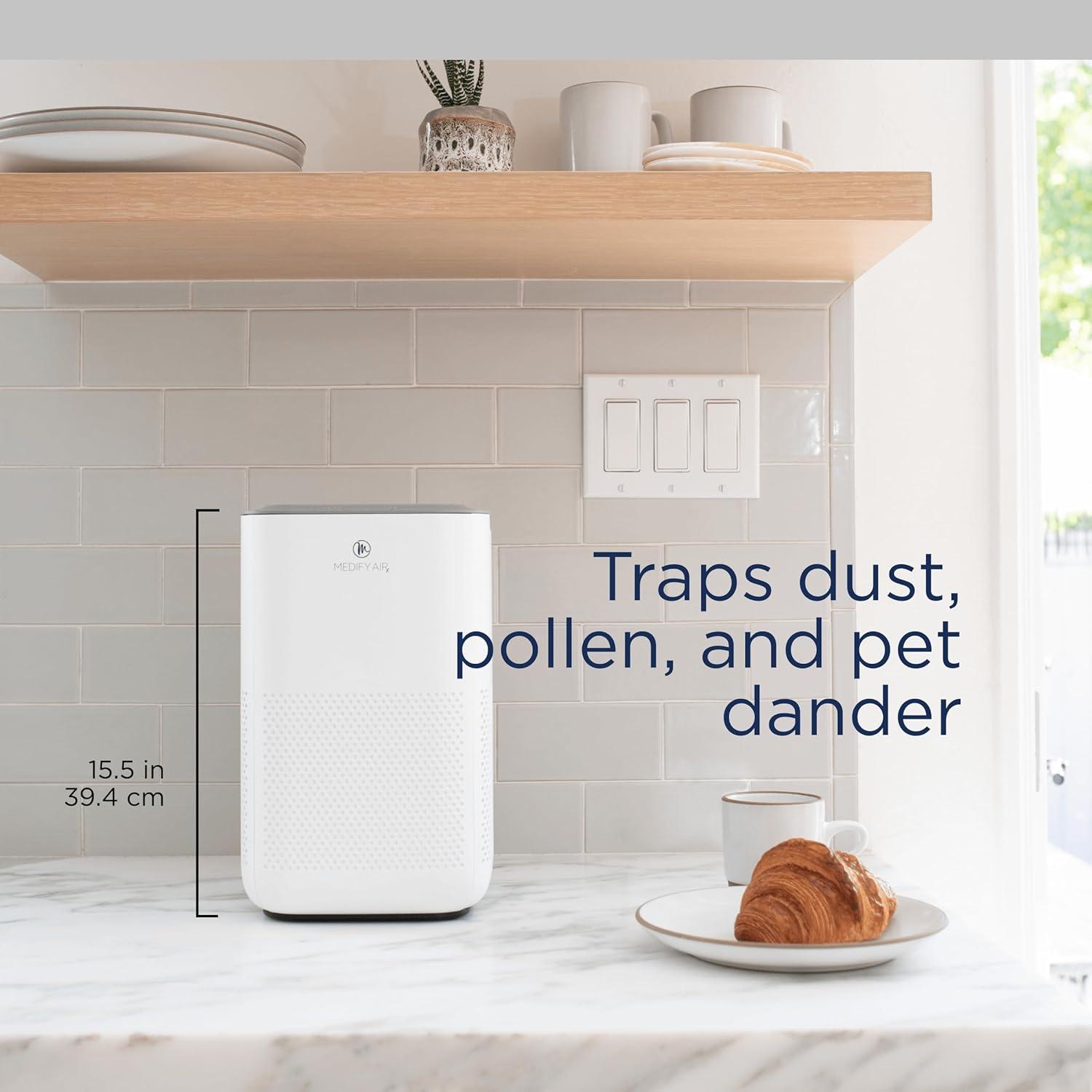 Invenitiah Medify MA-15 Air Purifier With True HEPA H13 Filter | 585 Ft² Coverage In 1Hr For Allergens, Smoke, Wildfires, Dust, Odors, Pollen, Pet Dander | Quiet 99.9% Removal To 0.1 Microns 2-Pack | Wayfair