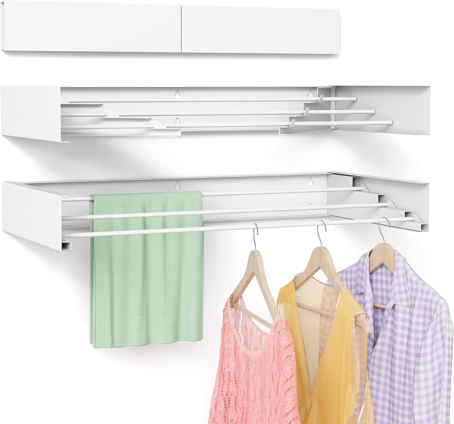 Rebrilliant Foldable Wall Mounted Drying Rack - 19.8 Inch, Space Saving Design