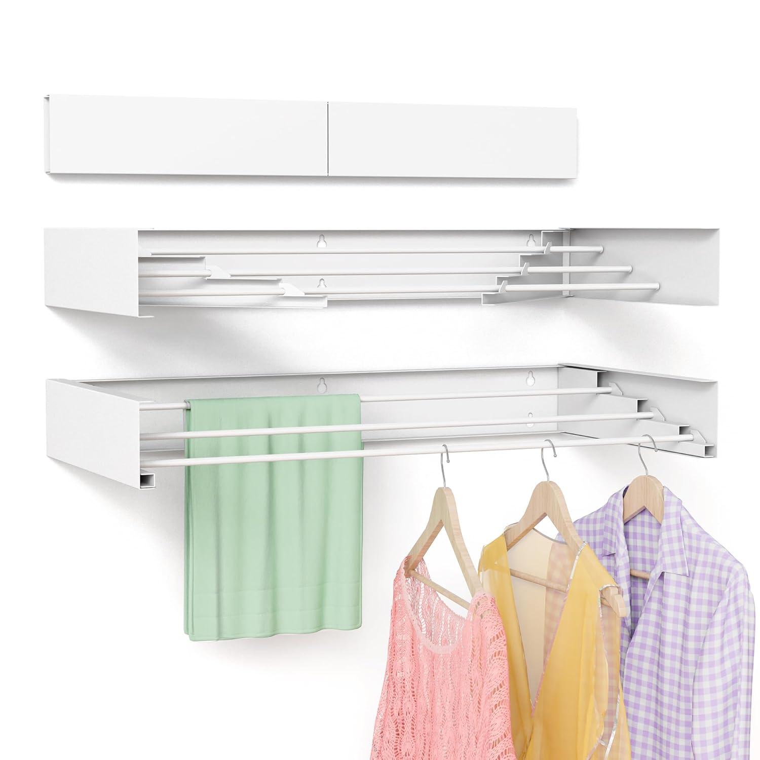 Rebrilliant Foldable Wall Mounted Drying Rack - 19.8 Inch, Space Saving Design