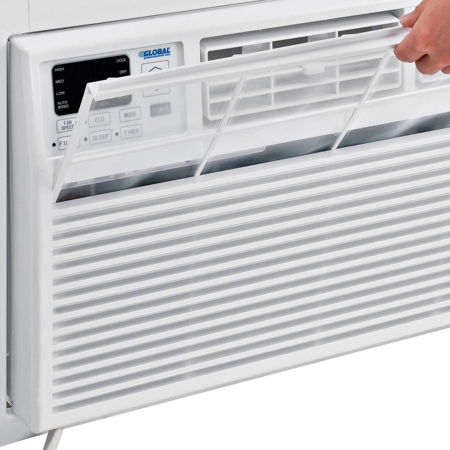 Global Industrial 292860 Wall Air Conditioner with Heat - 1230W - 230V - 12000 BTU