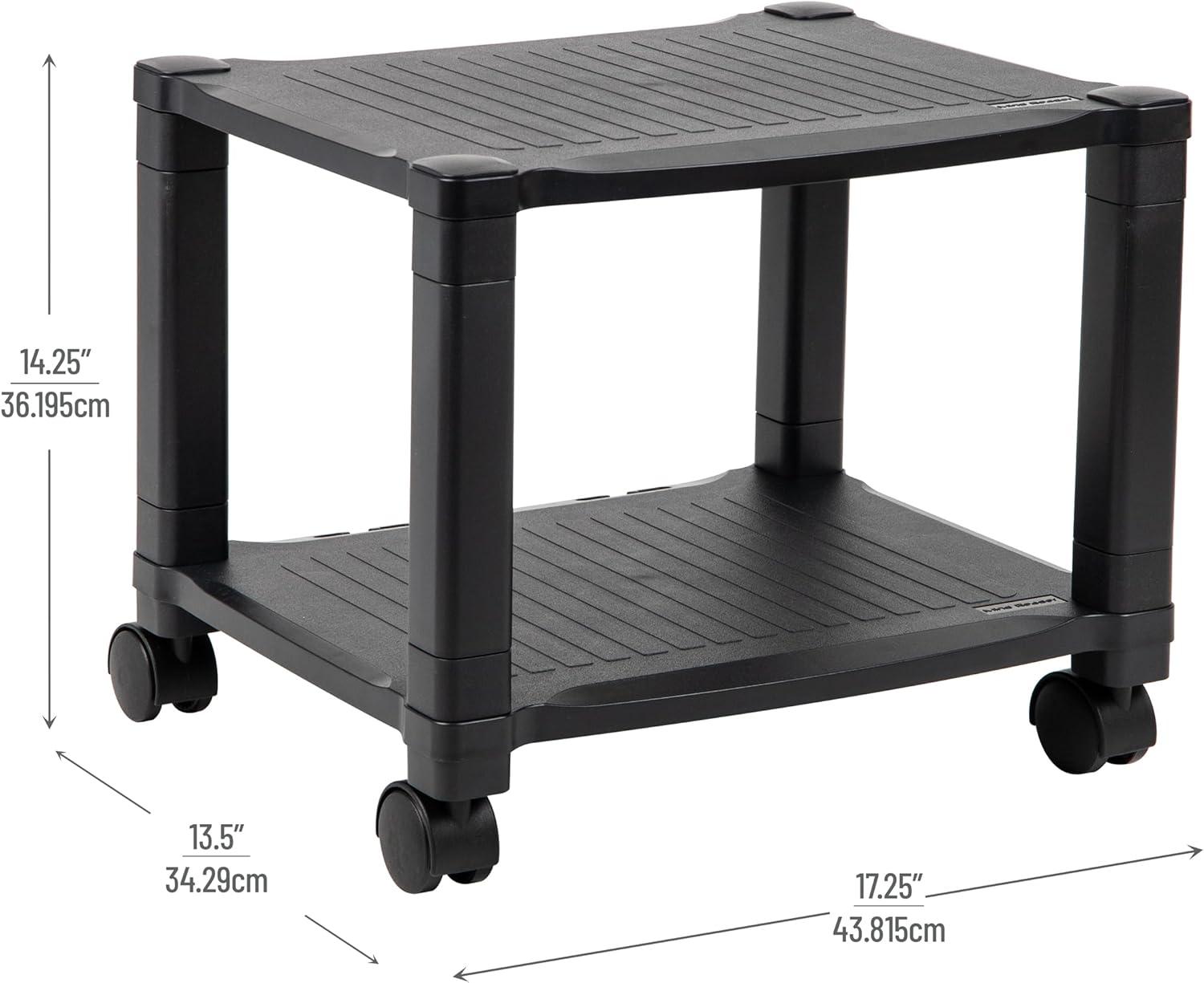 15'' H x 17'' W Printer Stand with Wheels