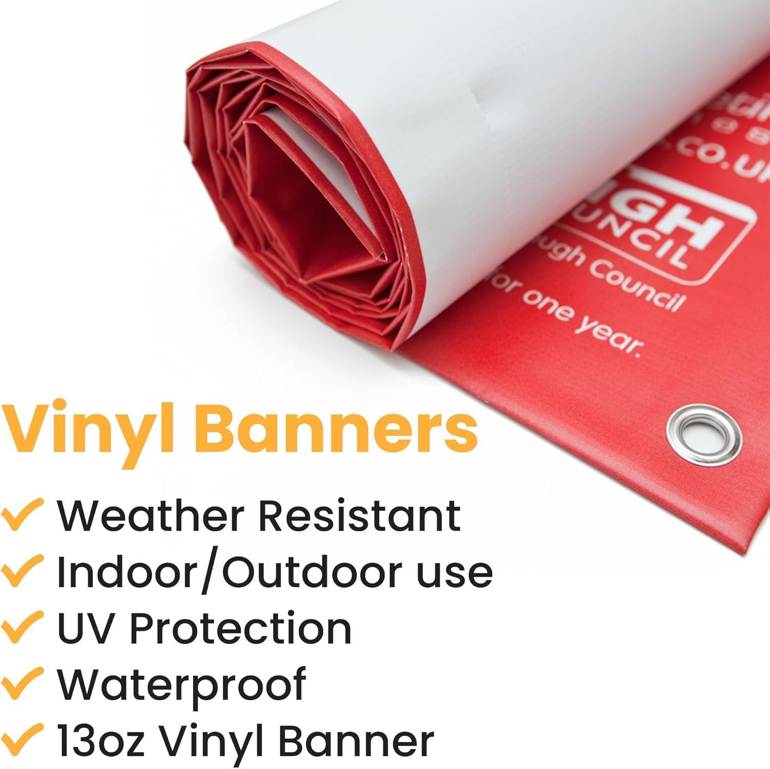 Custom Banner & Signs – Personalized Vinyl Banner for Outdoor Events, Birthdays, Welcome Home, Business, Grand Openings & Celebrations – Durable, Customizable Banners for All Occasions