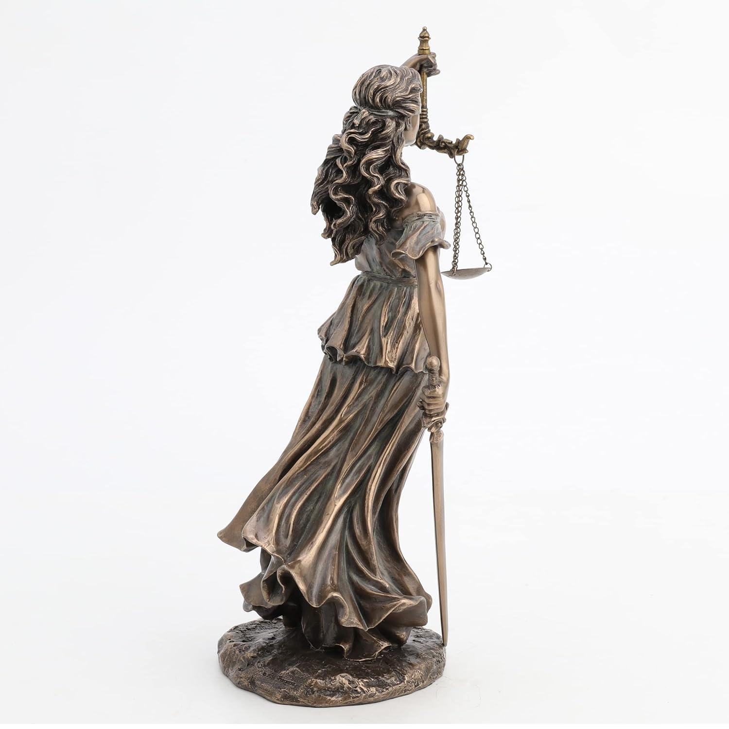 Blind Lady Justice Statue by Medieval Collectibles