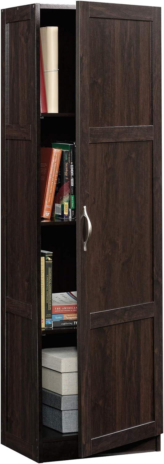 Sauder Storage Cabinet, Cinnamon Cherry Finish