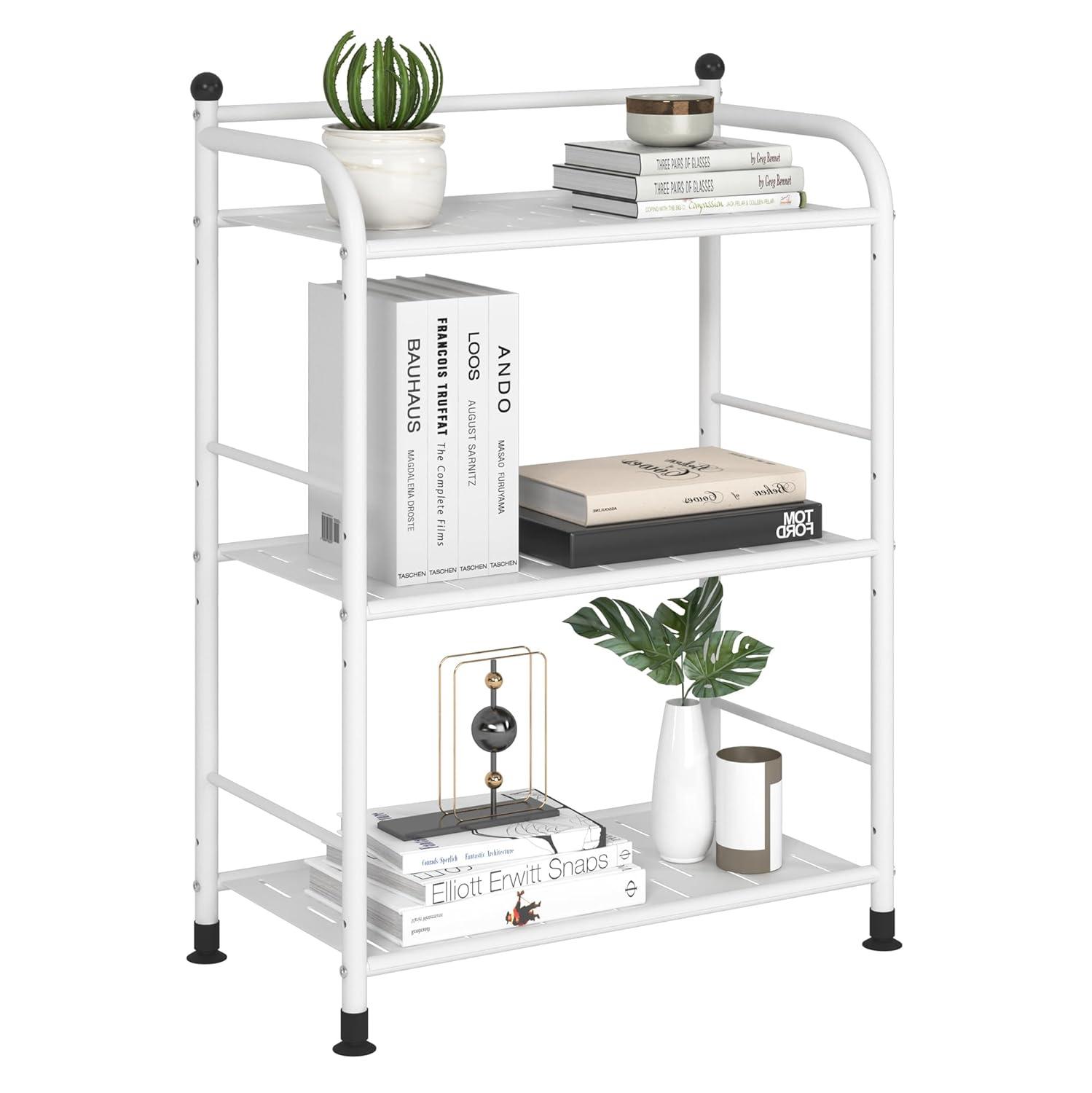 Rebrilliant Metal Shelf Storage Shelves, Living Room Shelves, Corner Kitchen Storage Shelves, Indoor Plant Shelves