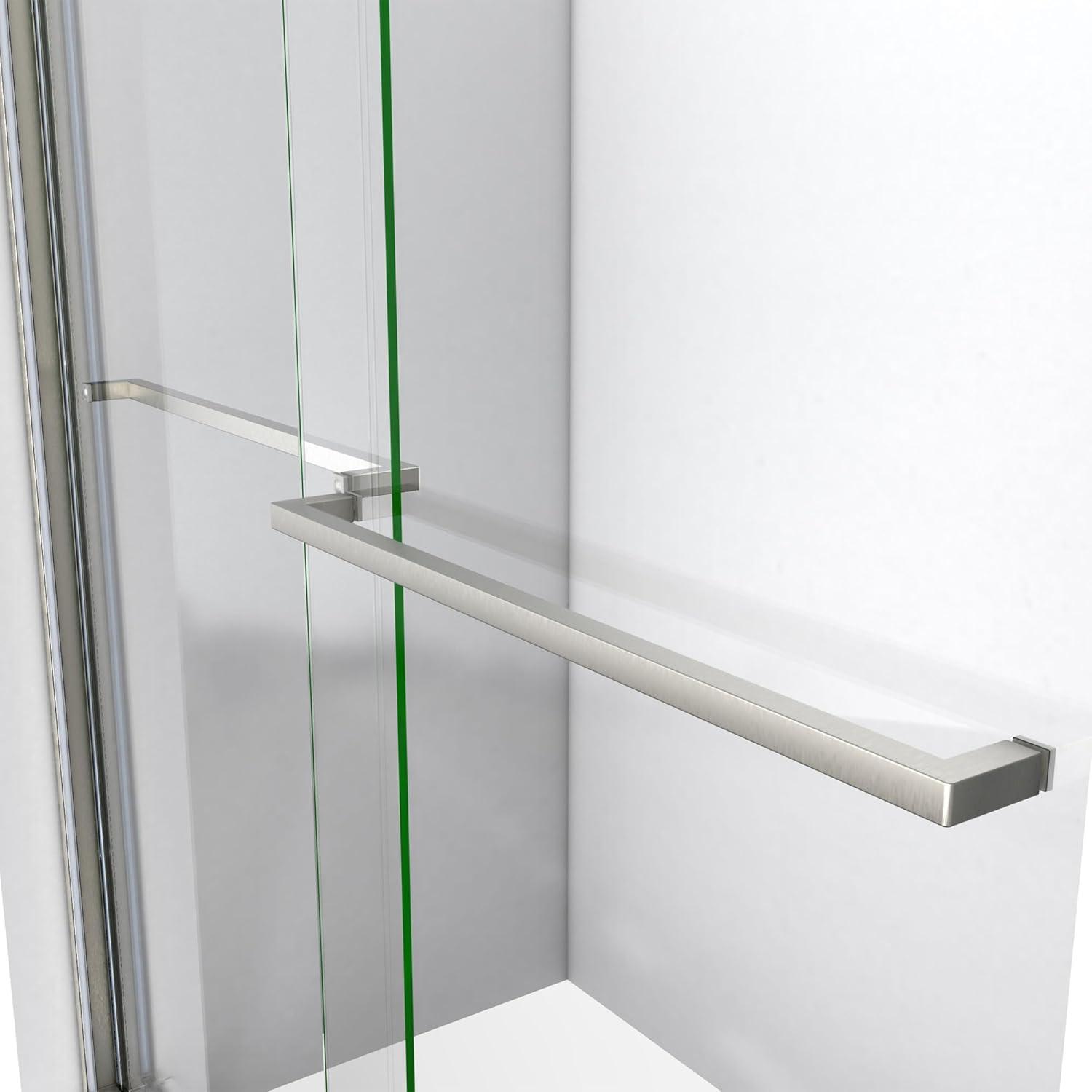 DreamLine Sapphire 56-60 in. W x 60 in. H Semi-Frameless Bypass Tub Door in Brushed Nickel