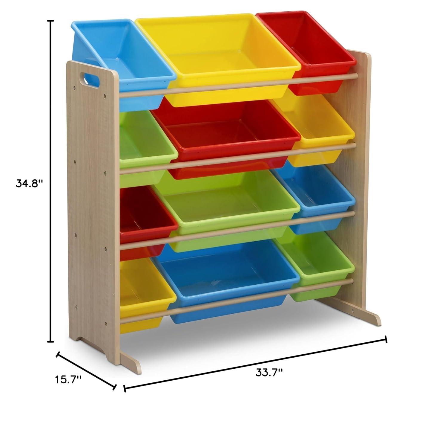 Delta Children Delta Children Kids Toy Storage Organizer with 12 Plastic Bins