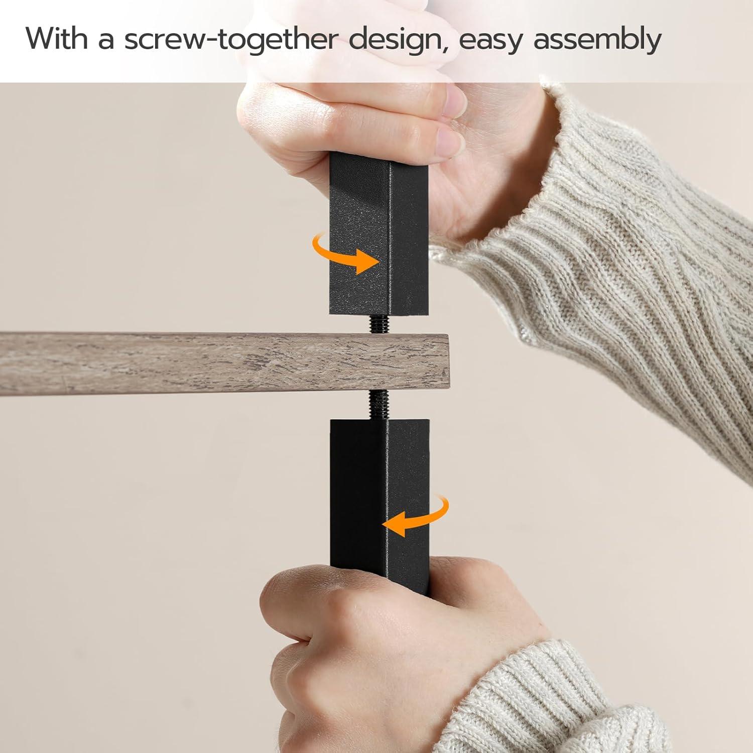 HOOBRO Small Narrow Side Table with Charging Station, Skinny End Table for Small Spaces, Slim Nightstand with USB Ports and Outlet, Sofa Beside Table on Wheels for Living Room BF122UBZ01