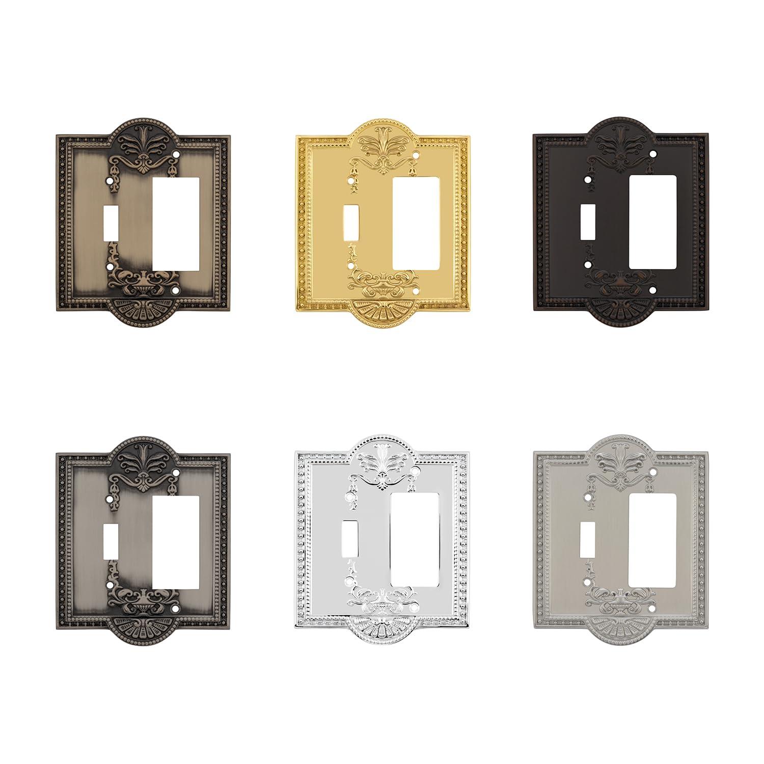 Meadows 2-Gang Toggle Light Switch / Rocker Combination Wall Plate
