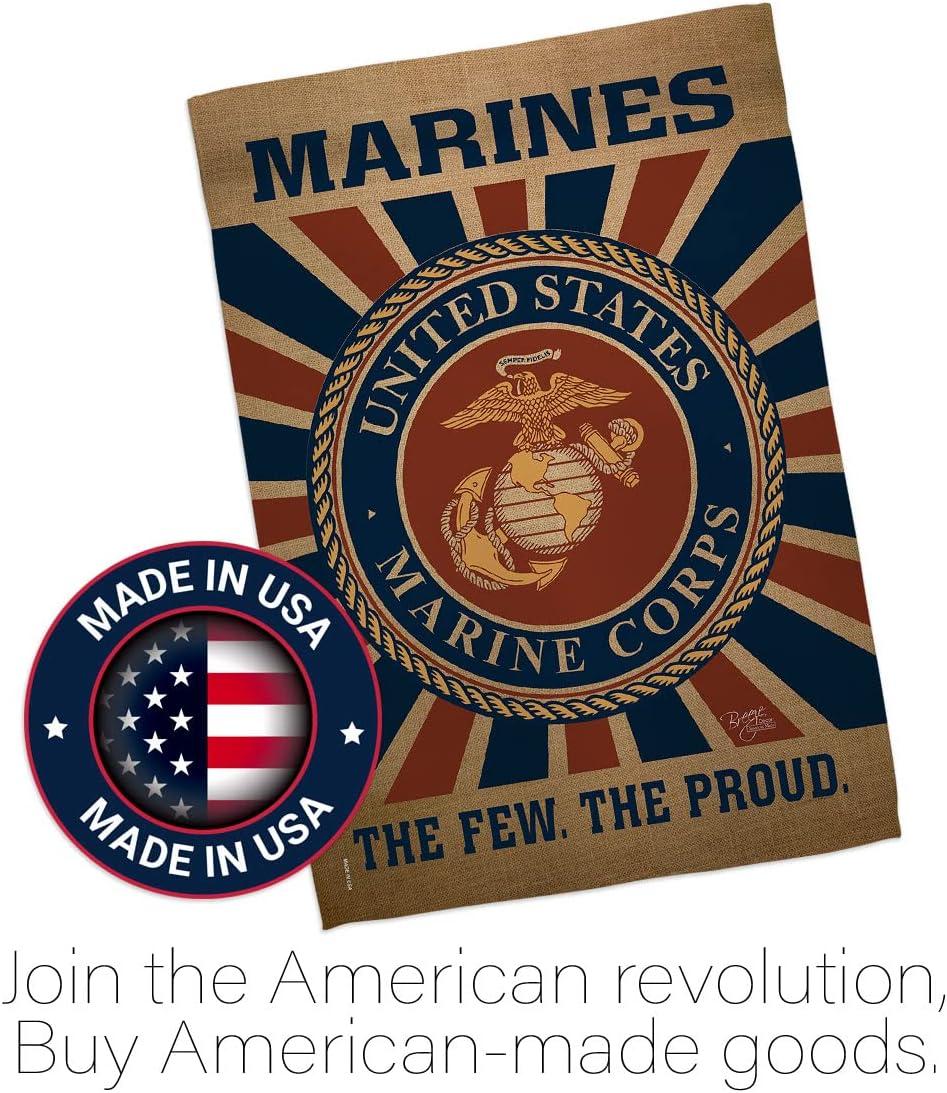 Breeze Decor Double Sided 18.5'' H x 13'' W Burlap Flag Set