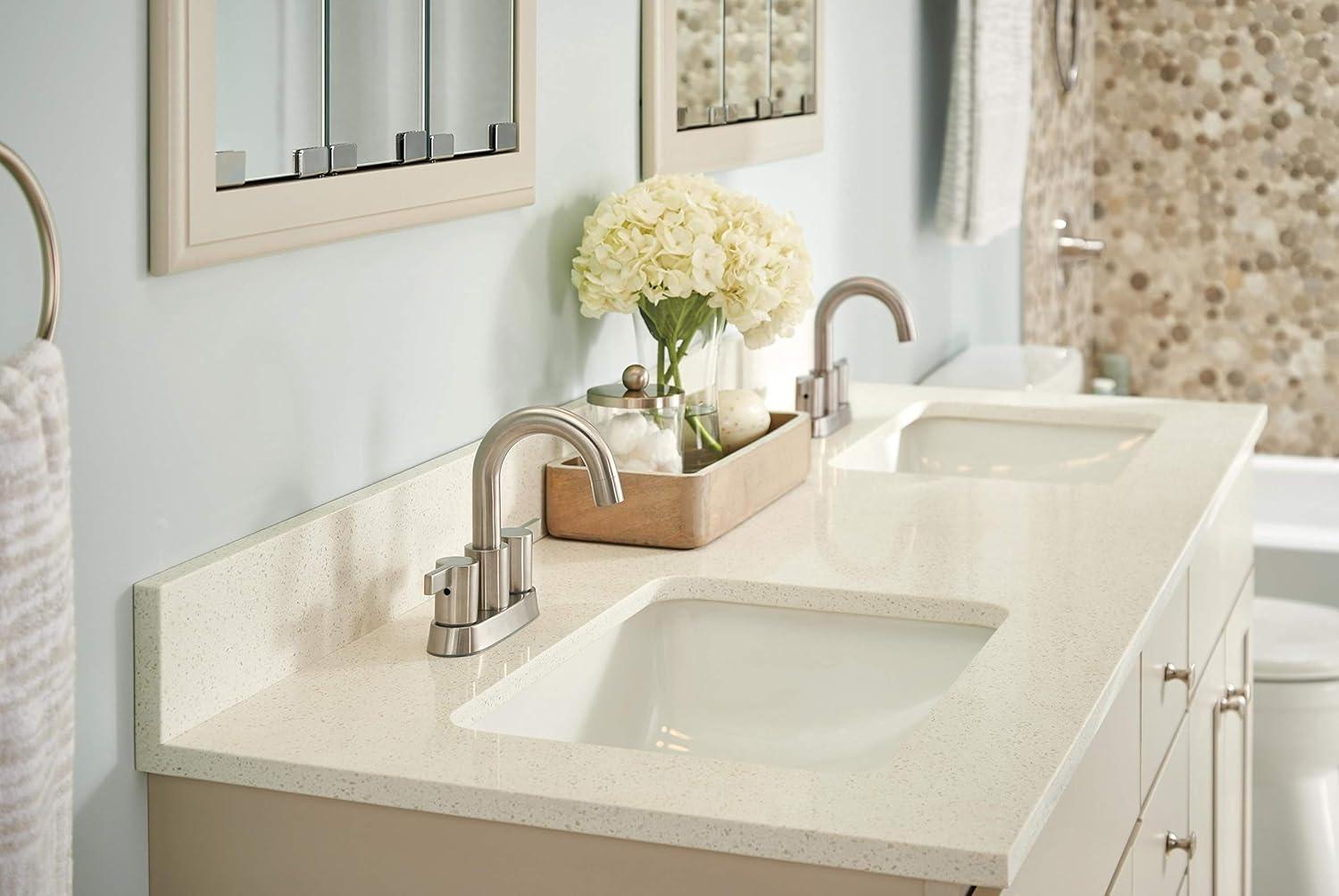 Precept Two Handle Centerset Bathroom Faucet with Drain Assembly