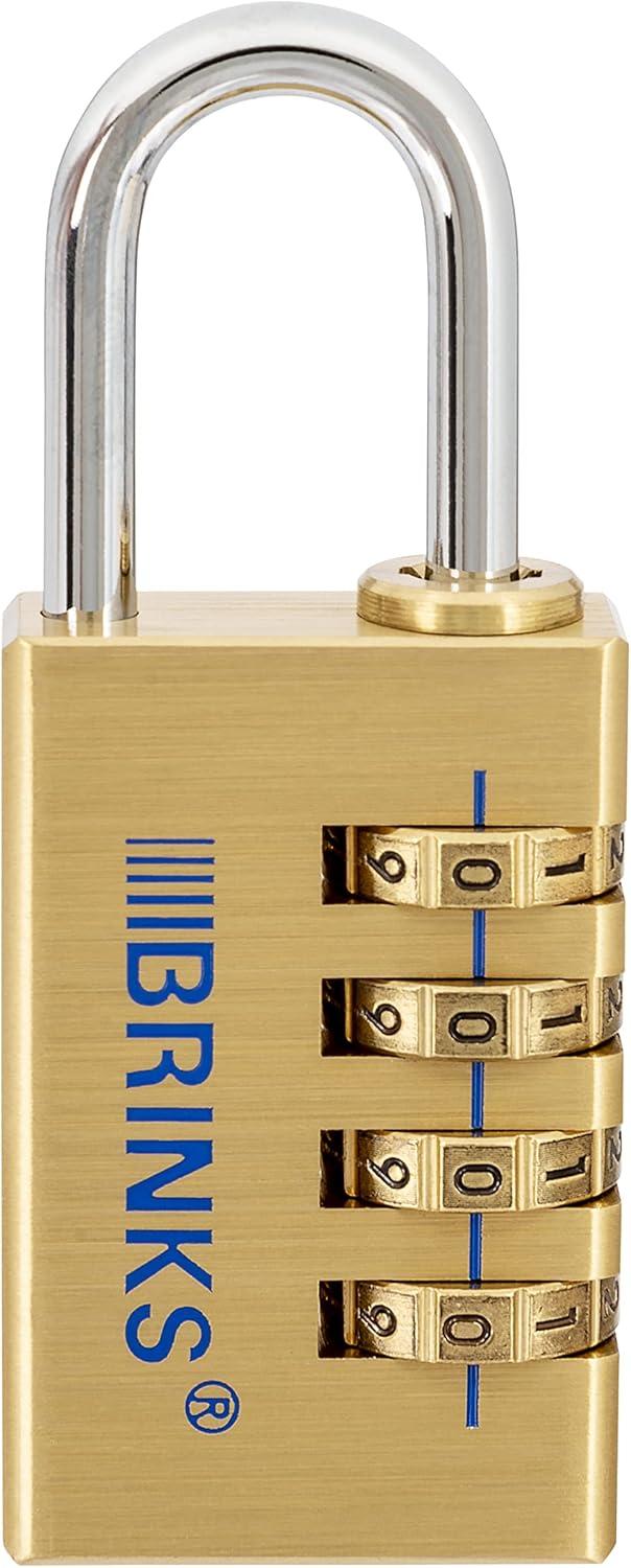 Solid Brass 30mm Resettable Combination Padlock with Chrome Shackle