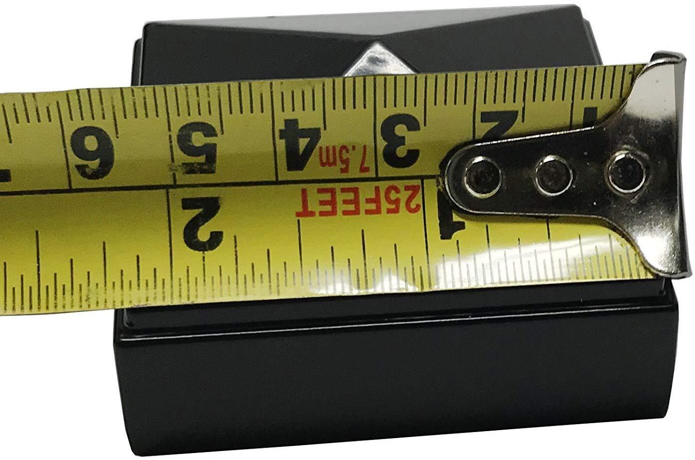 Tapa de Poste Piramidal de Aluminio de 4" x 4" para Postes de Metal - Ajuste a Presión - Negro