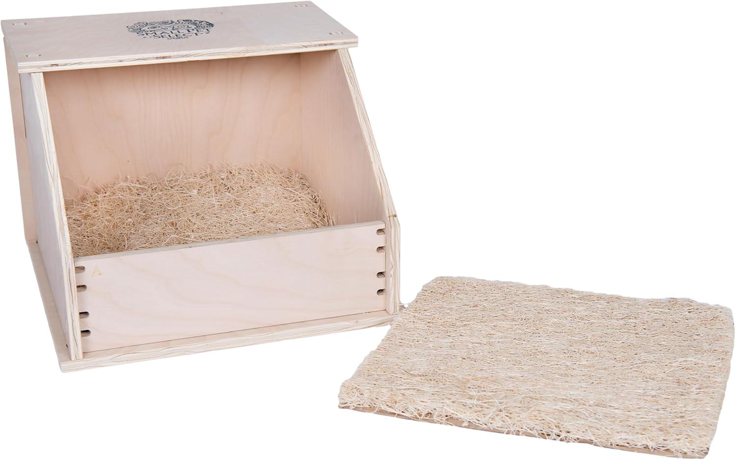 Small Pet Select - Chicken Nesting Box, 15x15x11, for Hens Laying Eggs, Wooden, Chicken Coop Nest Box,