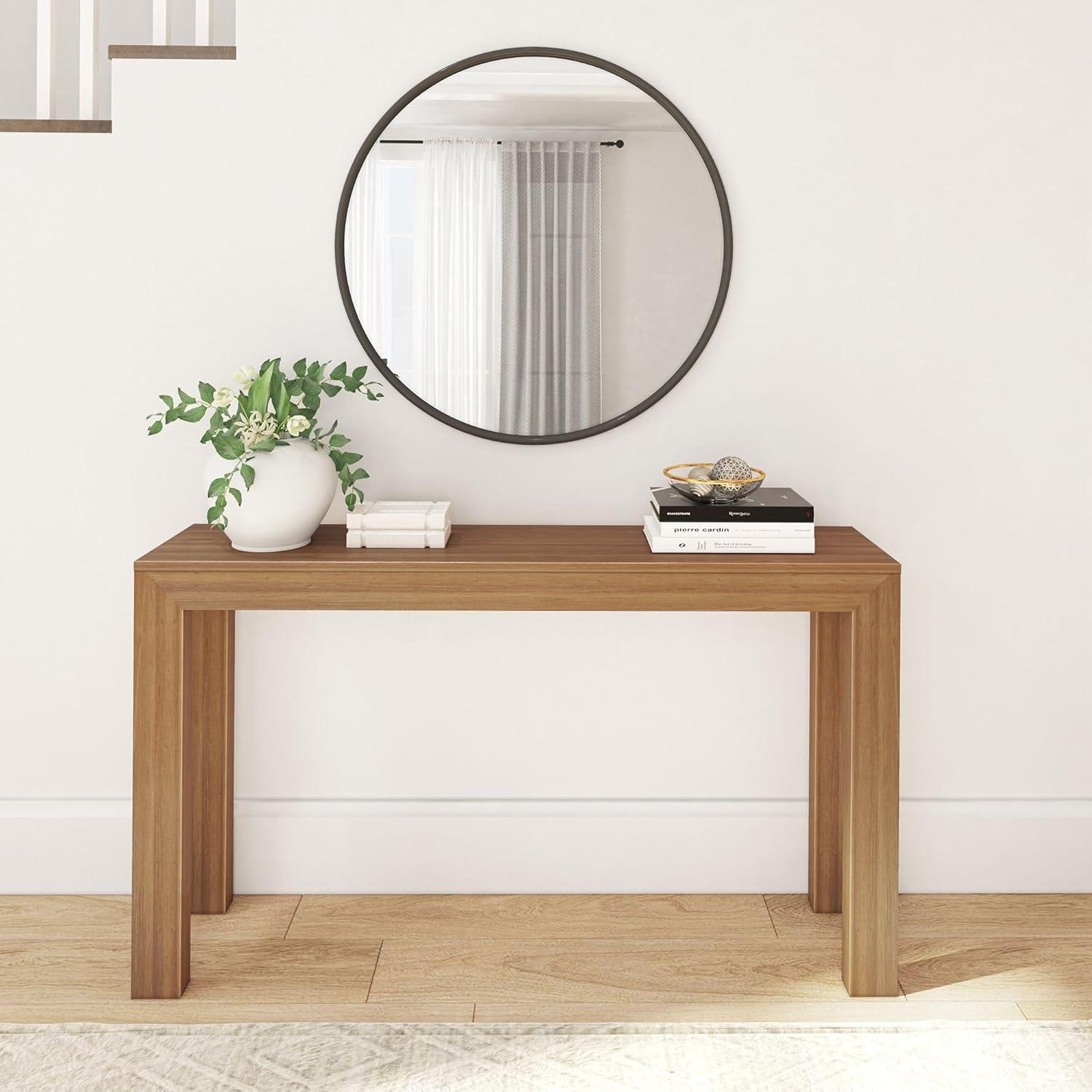 Leid 56" Solid Wood Console Table