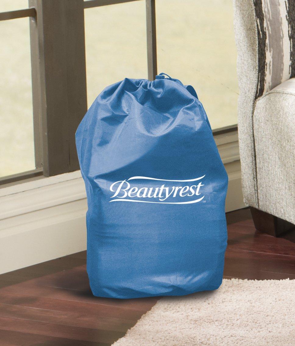 Beautyrest Hi Loft 15" Twin Size Air Mattress with External Pump - Blow up Air Bed 1-Year Warranty