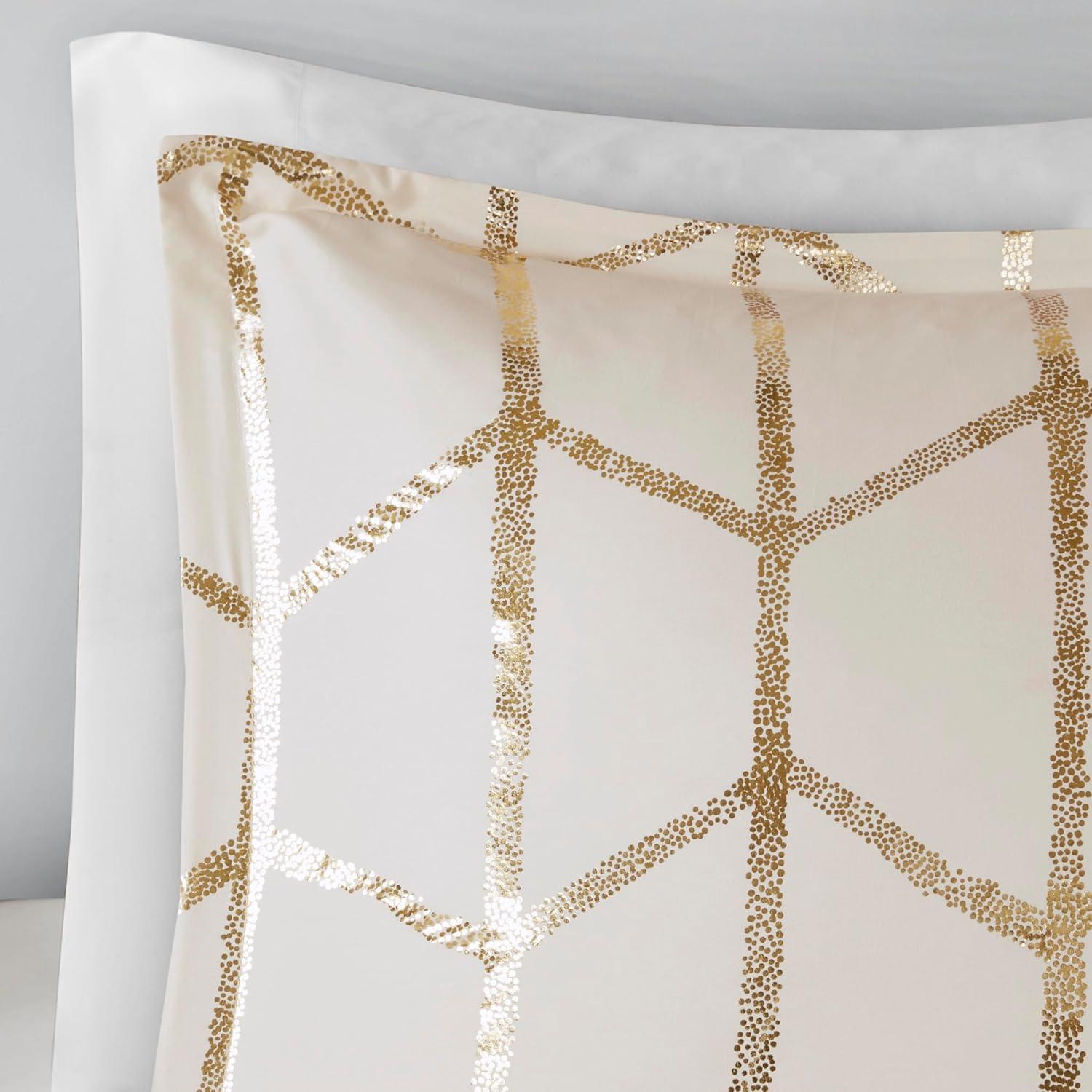 Arielle Metallic Printed Duvet Cover Set