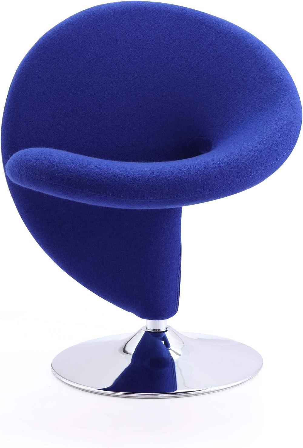 Curl Upholstered Swivel Accent Chair