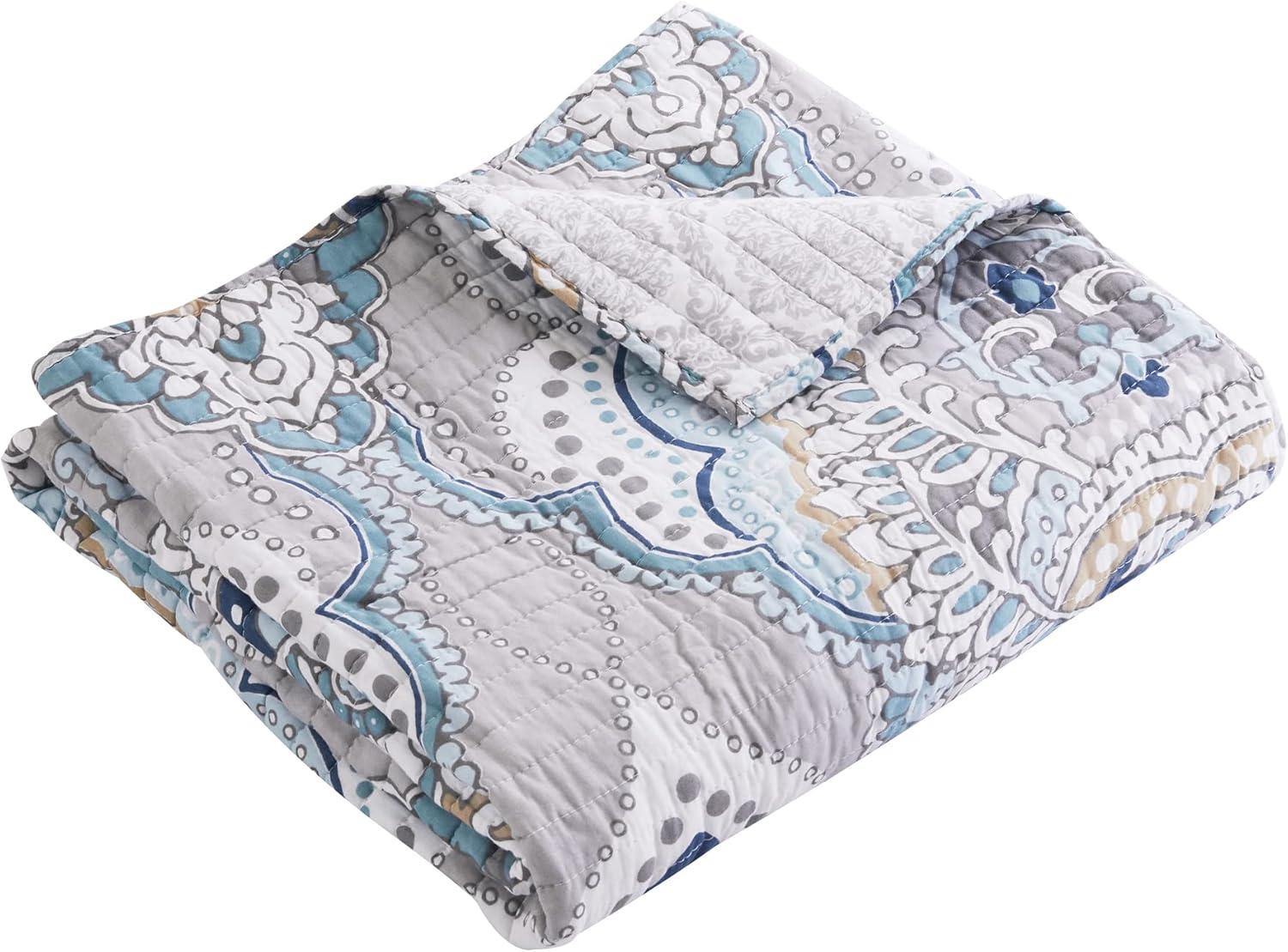 Olyria Medallion Quilted Throw - Levtex Home