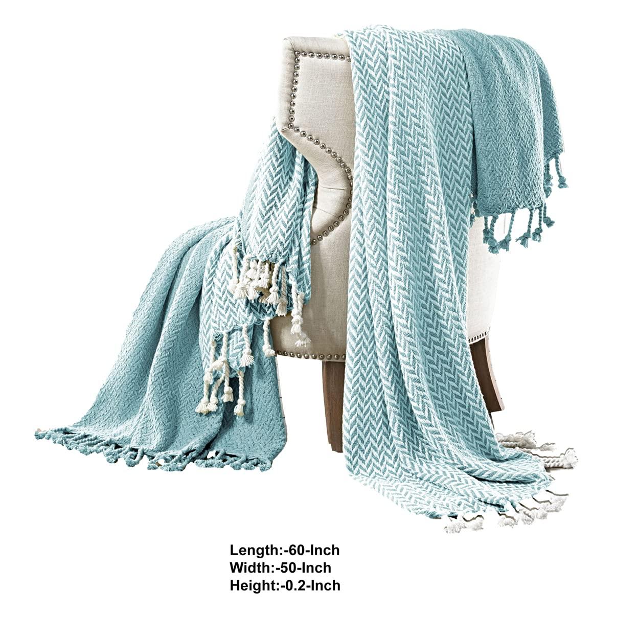 Modern Chic 100% Cotton Taupe Throw Blanket Pair with Fringe