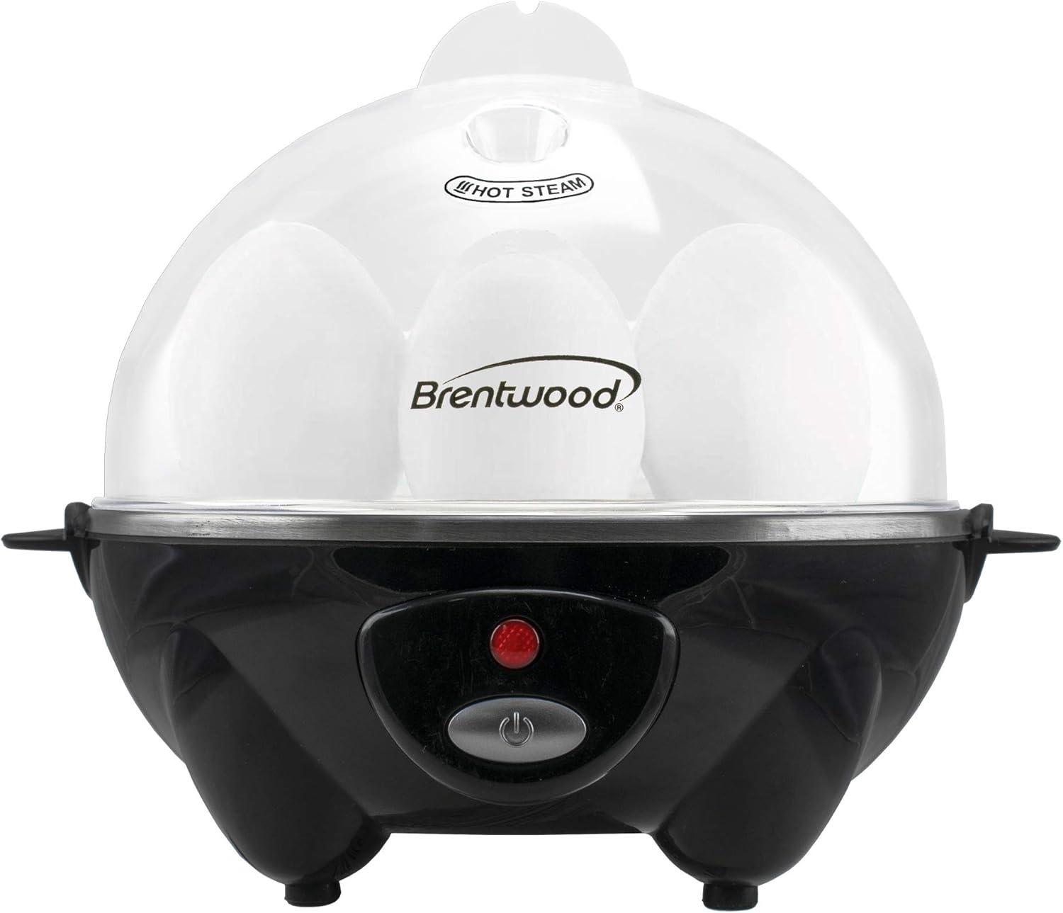 Brentwood Electric 7 Egg Cooker in Black