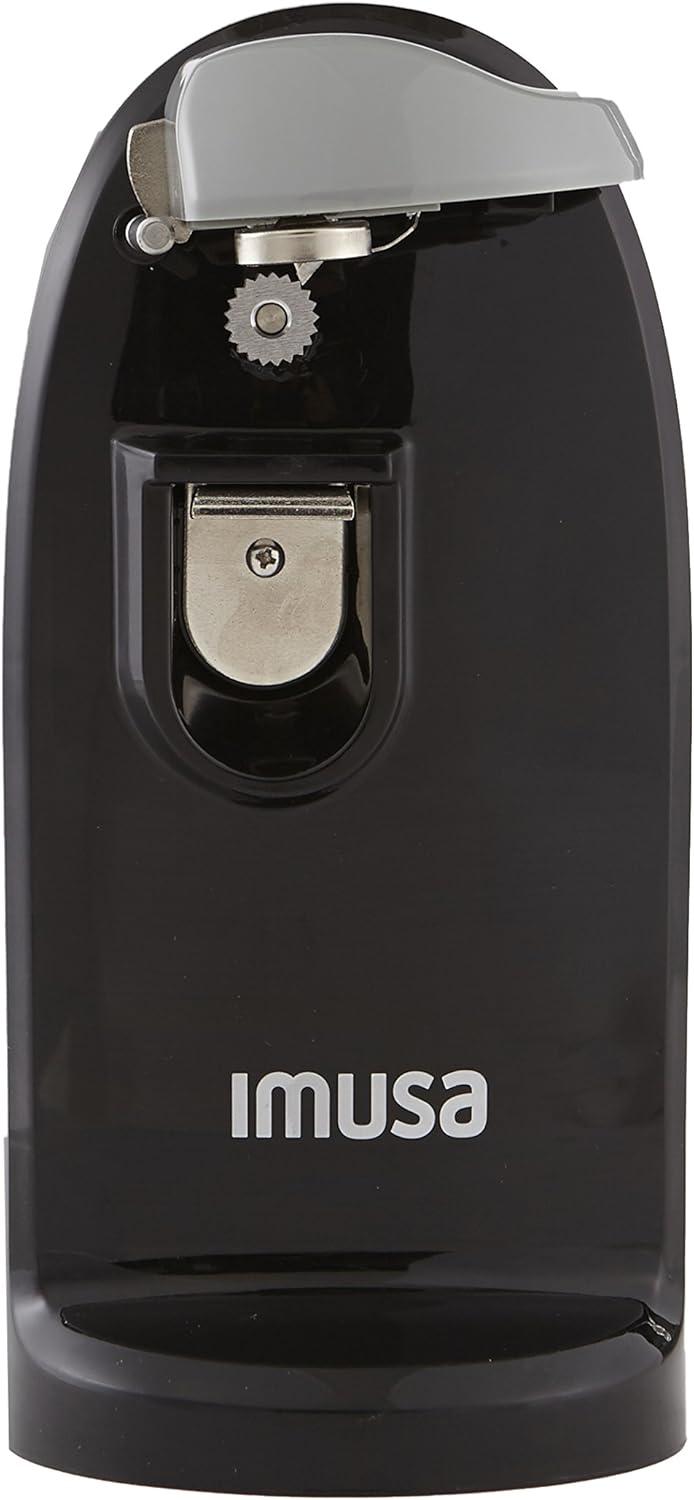 Black Electric Can Opener with Bottle Opener and Knife Sharpener