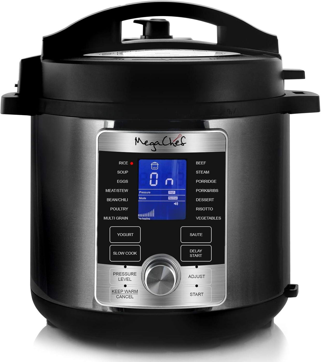 Mega Chef 6 Qt. Digital Electric Pressure Cooker