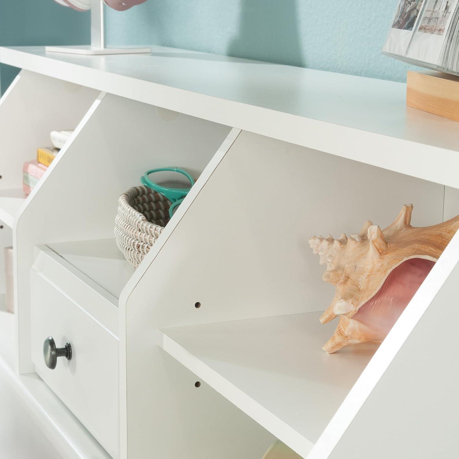 Sauder Shoal Creek Twin Bookcase Headboard, White Finish