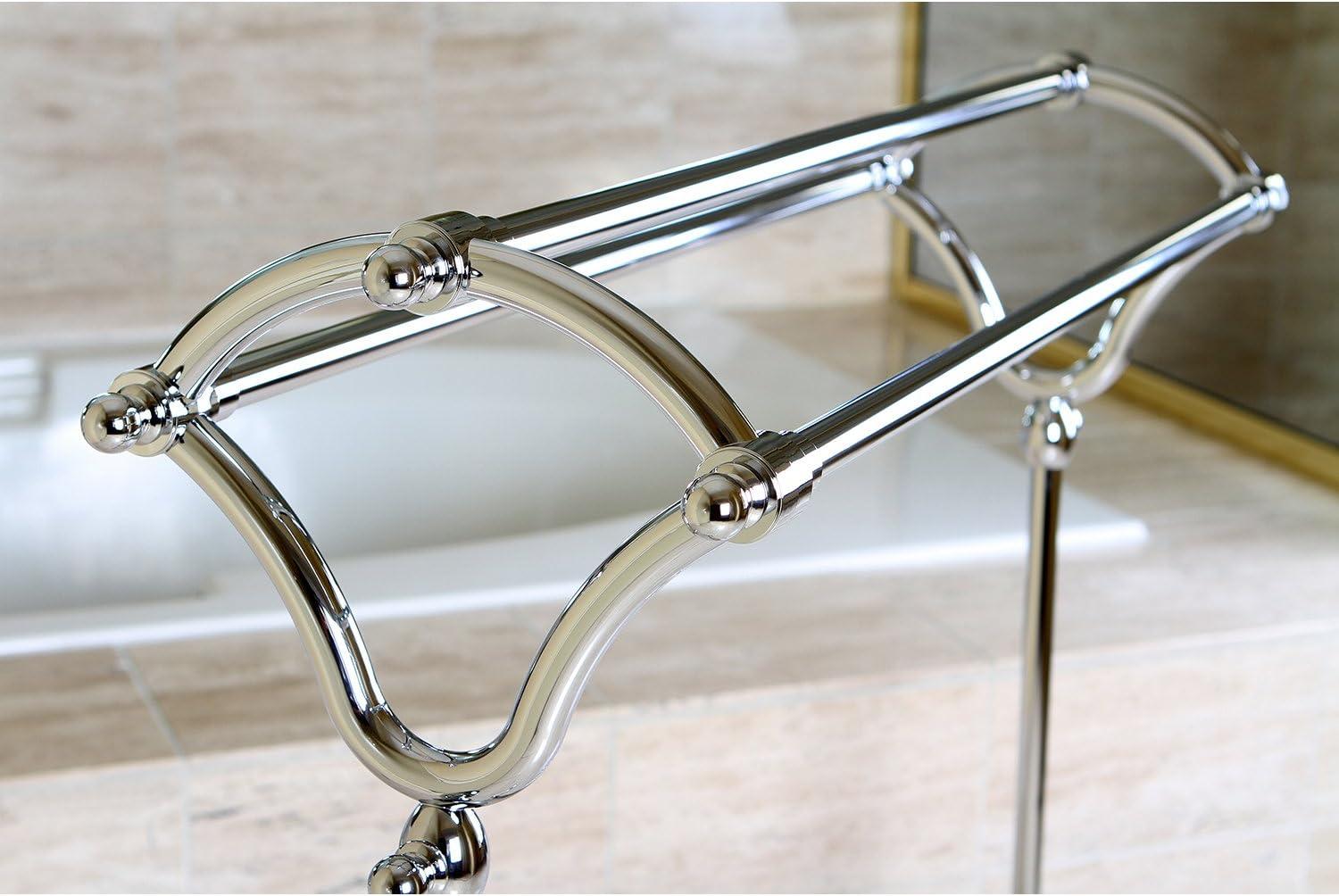 Polished Chrome Pedestal Y-Type Towel Rack