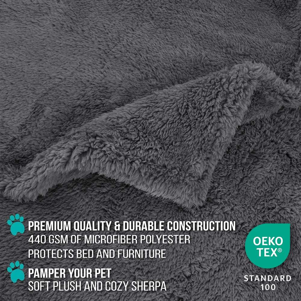 PetAmi Sherpa Fleece Pet Blanket