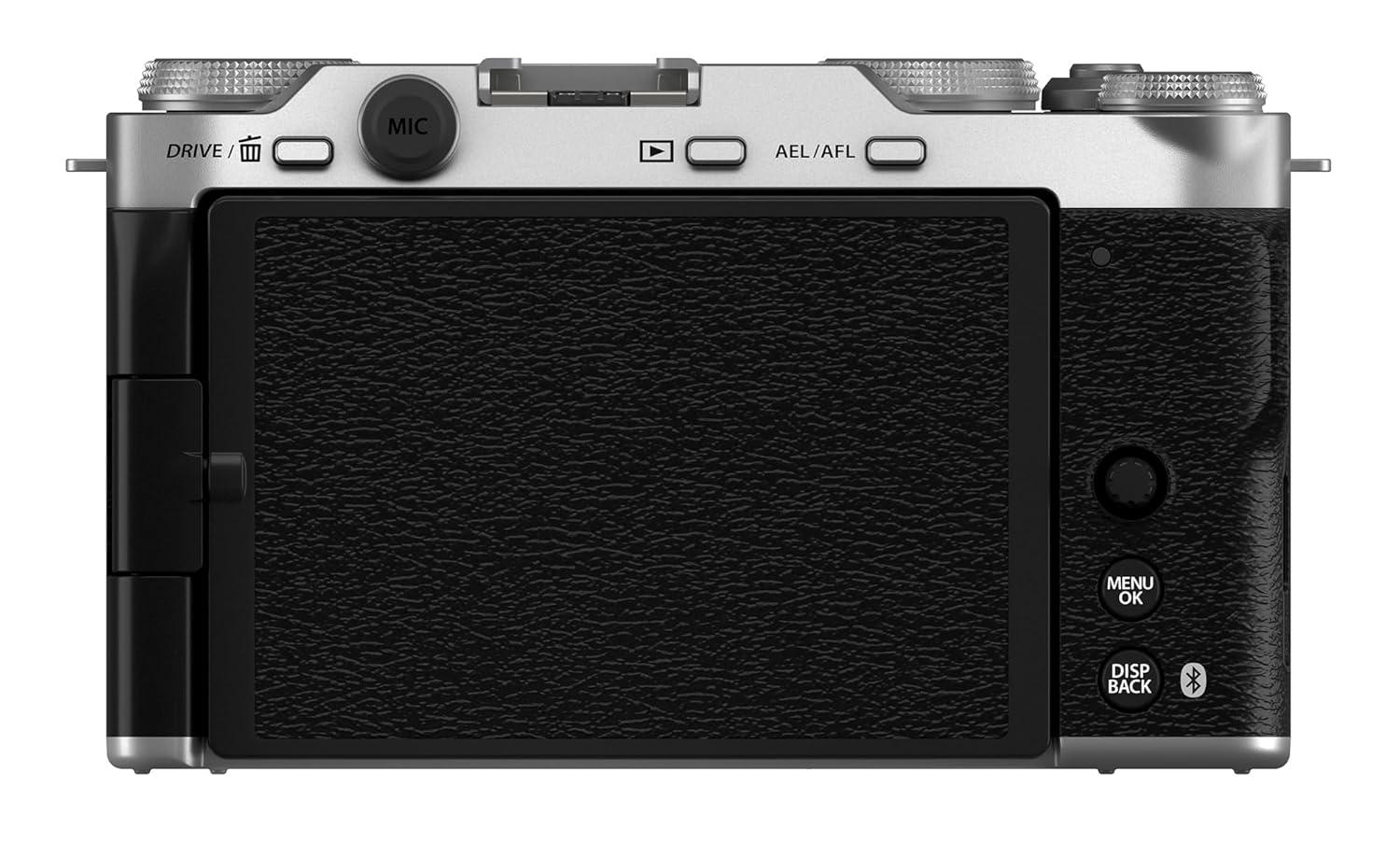 Fujifilm X-M5 Mirrorless Camera Body with XC 15-45mm F3.5-5.6 OIS PZ Lens (Silver)