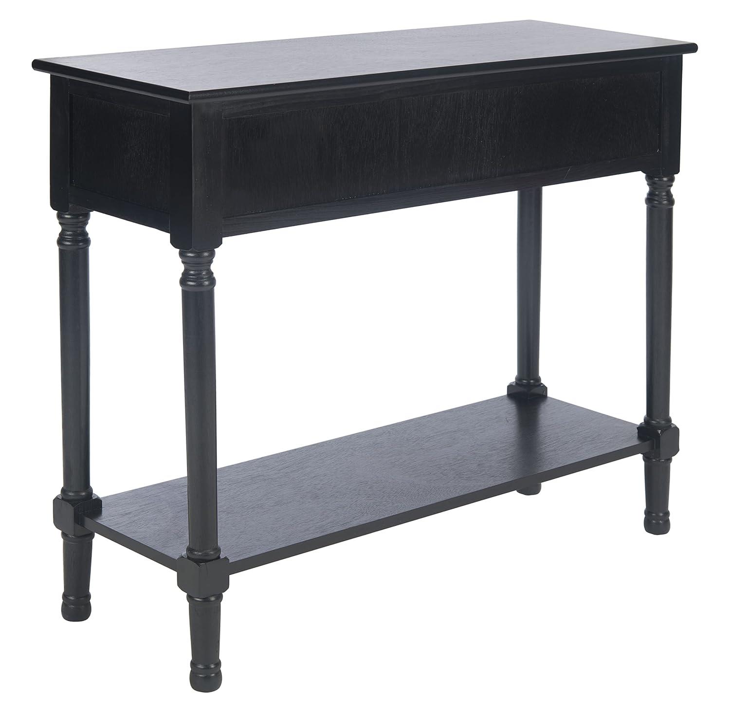 Allura 2 Drawer Console Table - Black - Safavieh