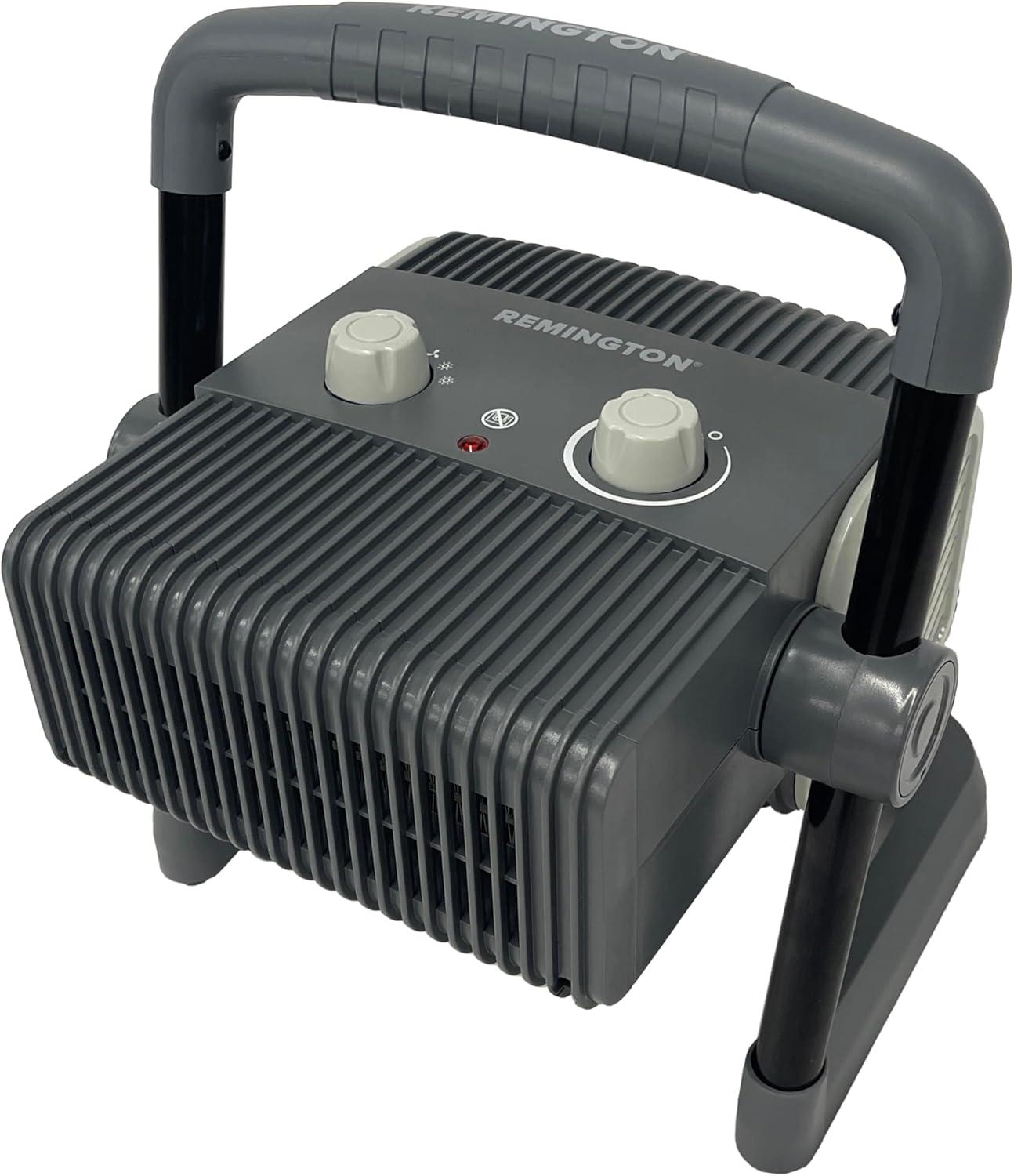 Remington 1500 Watt 5120 BTU Electric Utility Space Heater with Adjustable Thermostat