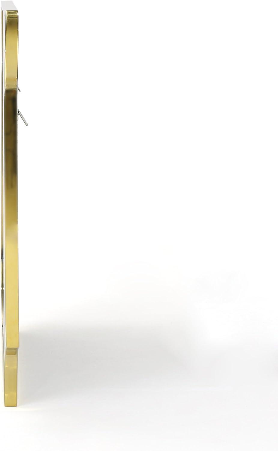 GDF Studio Estelle Glam Stainless Steel Wall Mirror, Gold