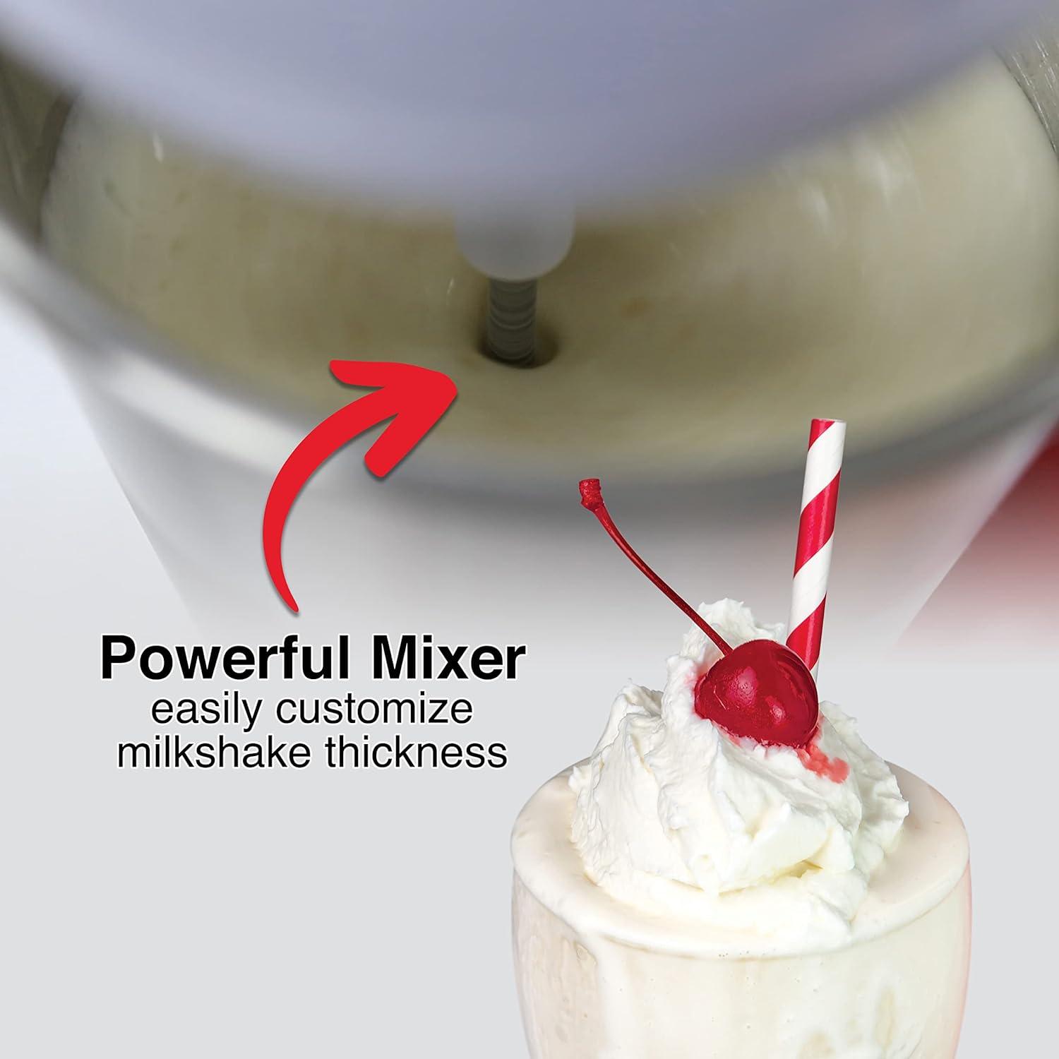 Nostalgia Nostalgia Two-Speed Electric Coca-Cola Limited Edition Milkshake Maker and Drink Mixer, Includes 16-Ounce Stainless Steel Mixing Cup & Rod